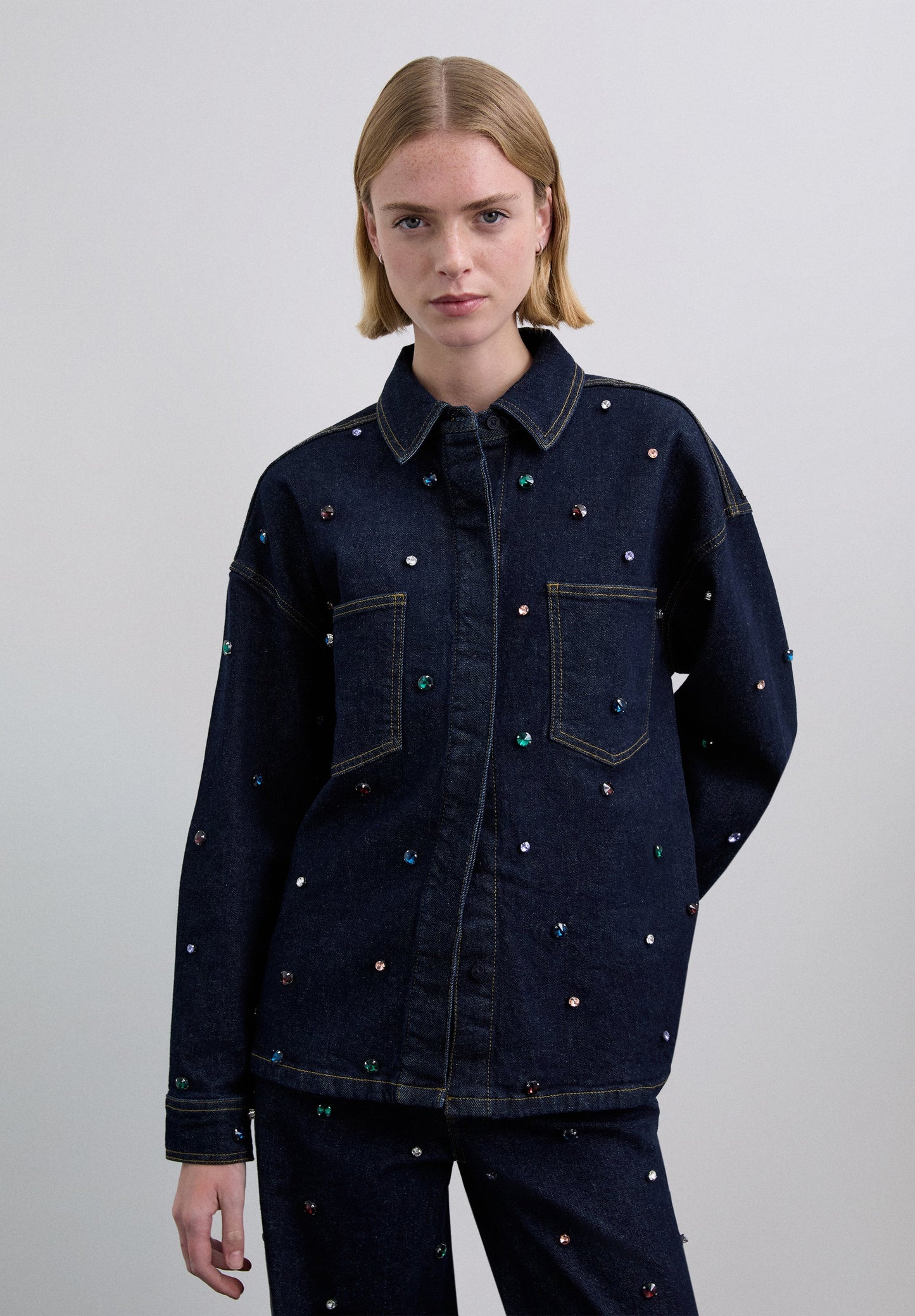 SCMULTIJEWELL DENIM SHIRT