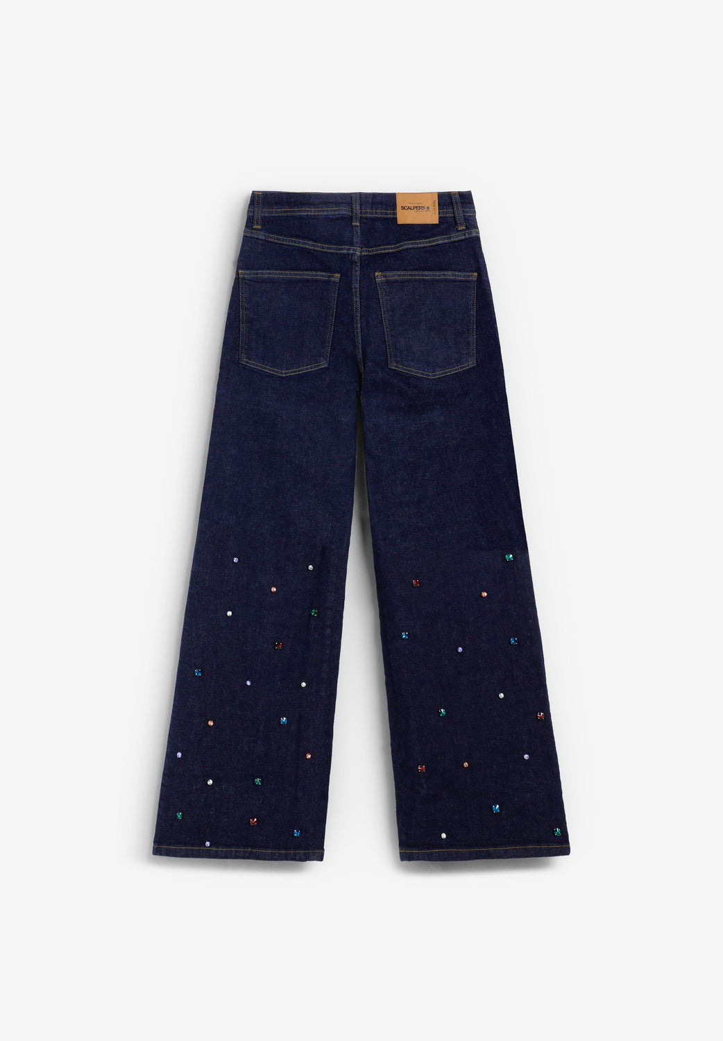 PANTALÓN DENIM CON ABALORIOS - Scalpers