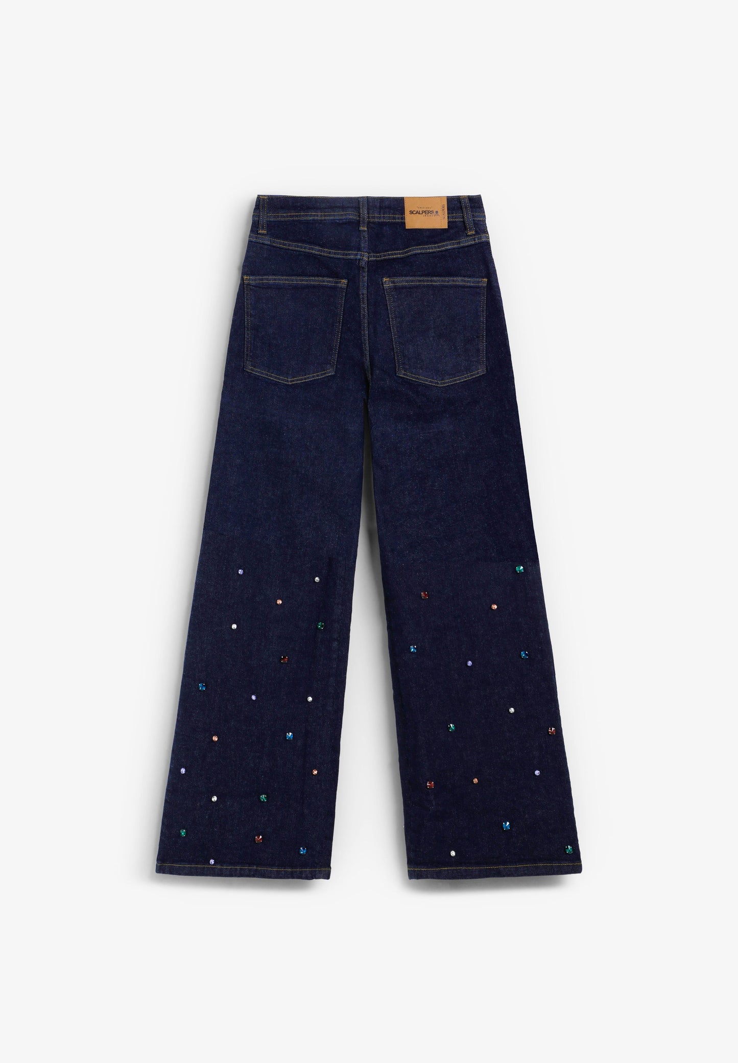 PANTALÓN DENIM CON ABALORIOS - Scalpers