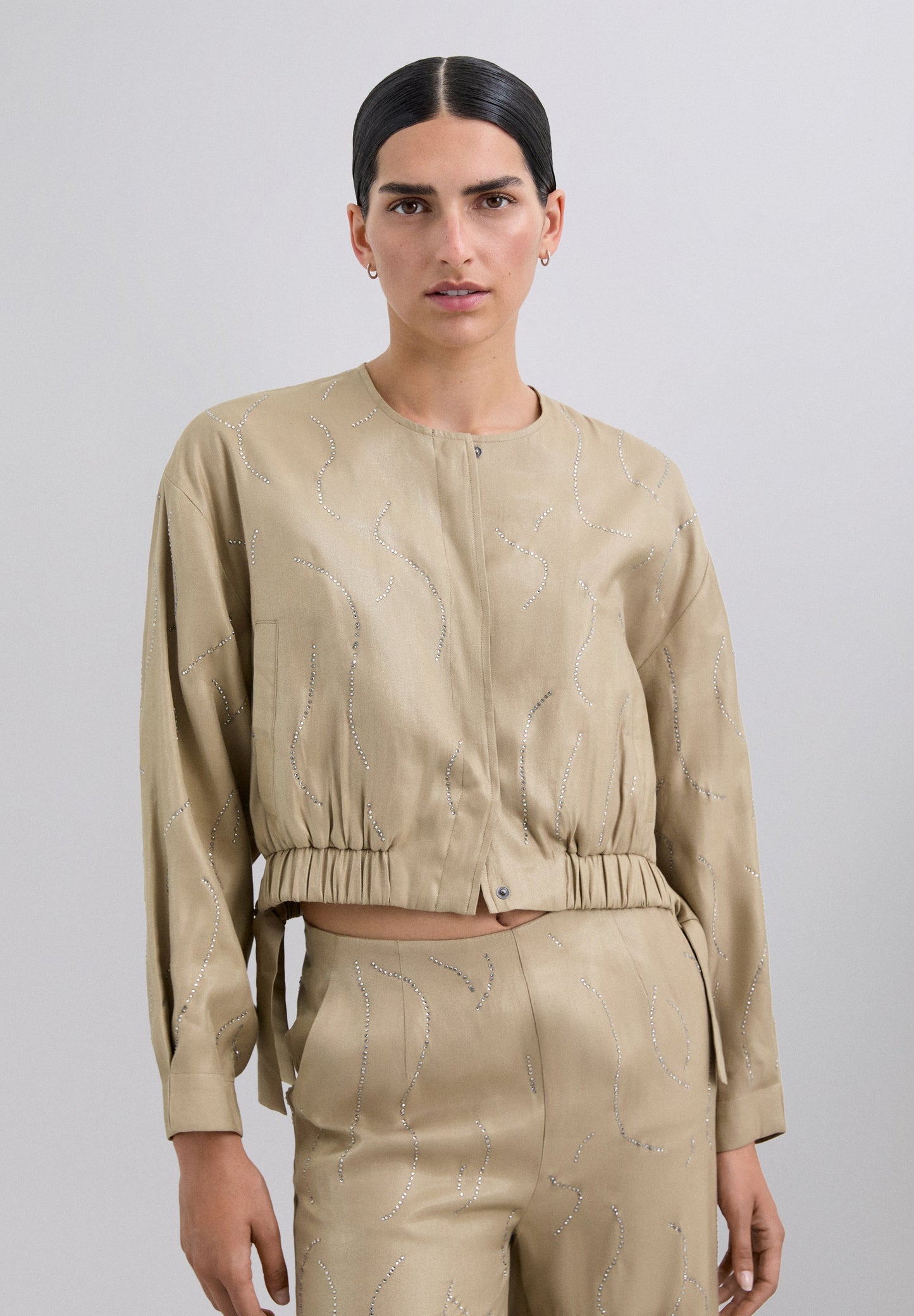 RHINESTONE BOMBER JACKET