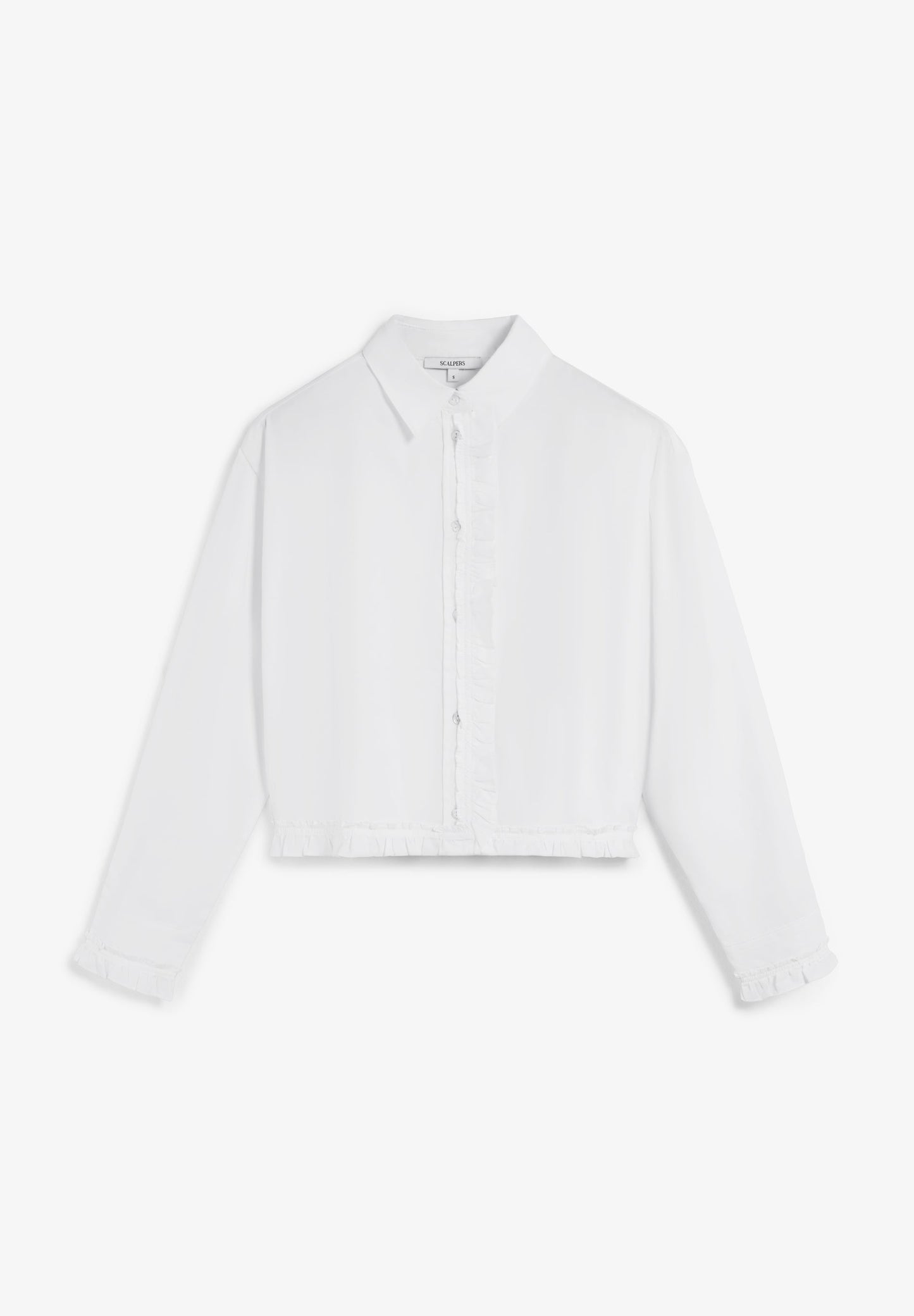 CAMISA CROPPED FRUNCES - Scalpers
