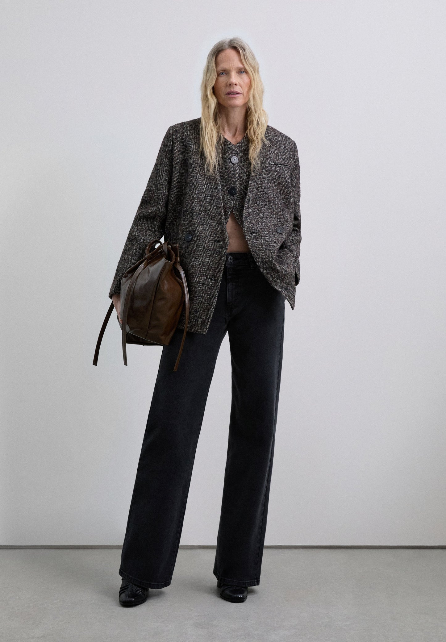 WOOL BLAZER WITH WAISTCOAT