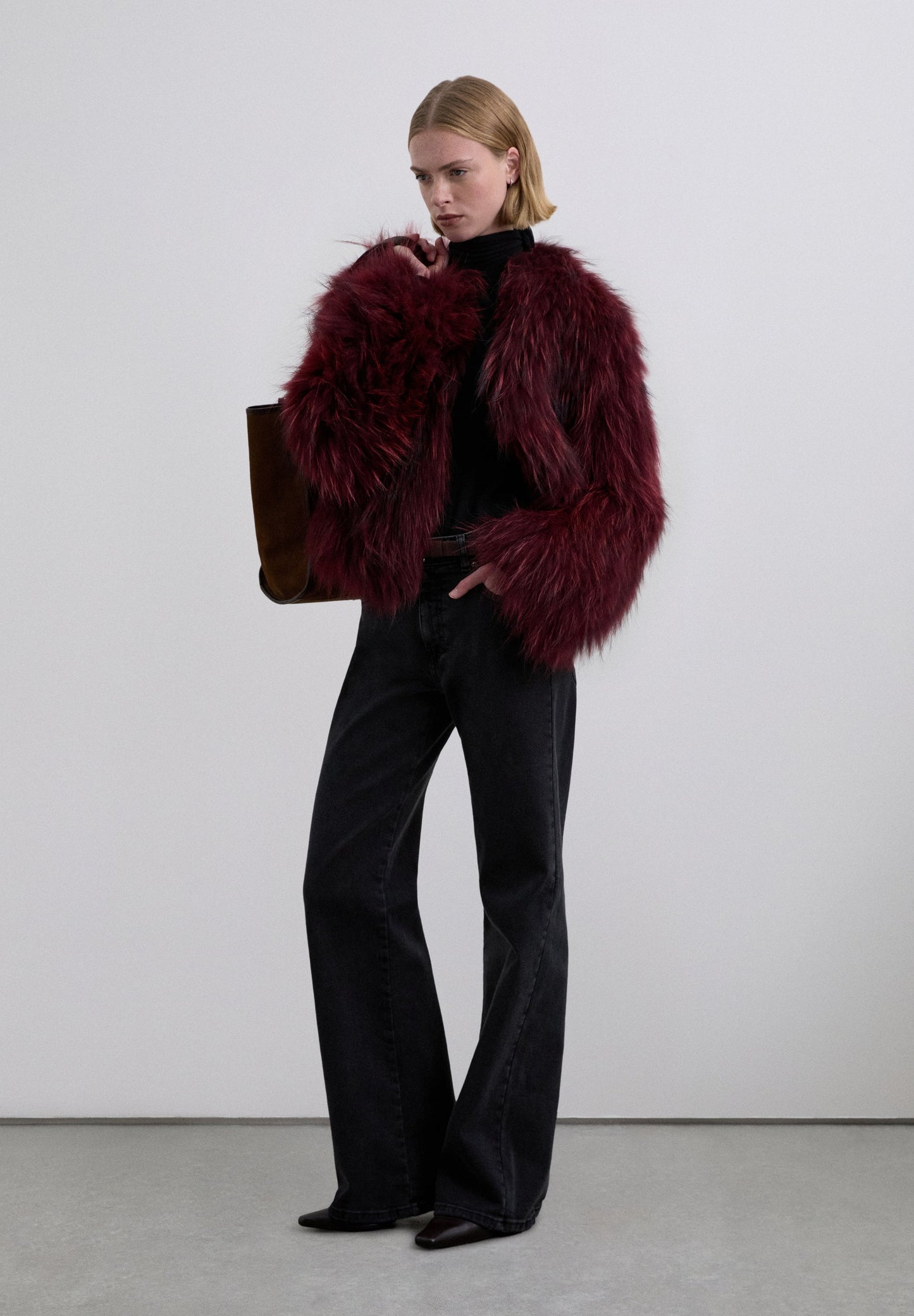 NATURAL RACOON JACKET