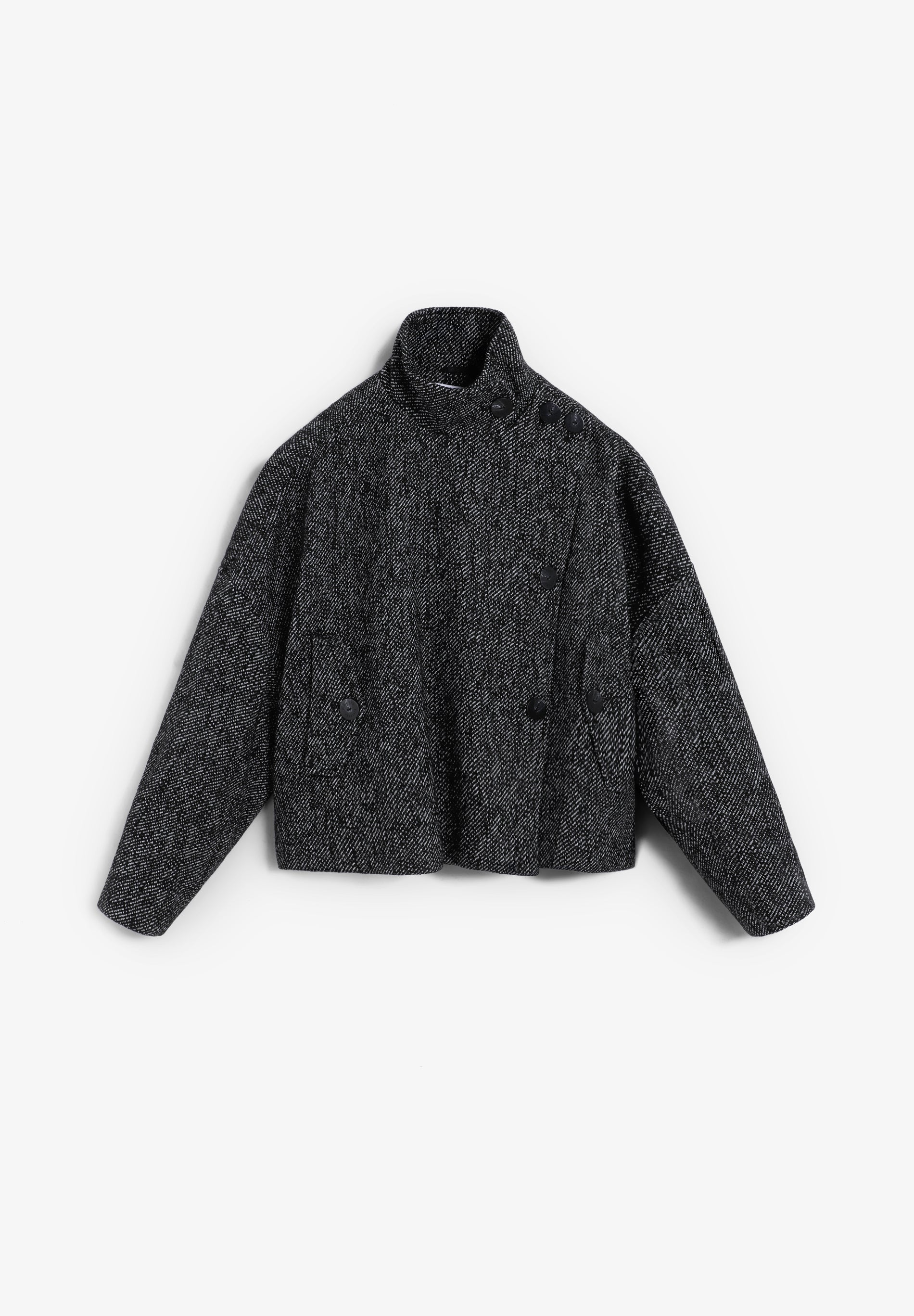 TWILL DOUBLE-BREASTED JACKET