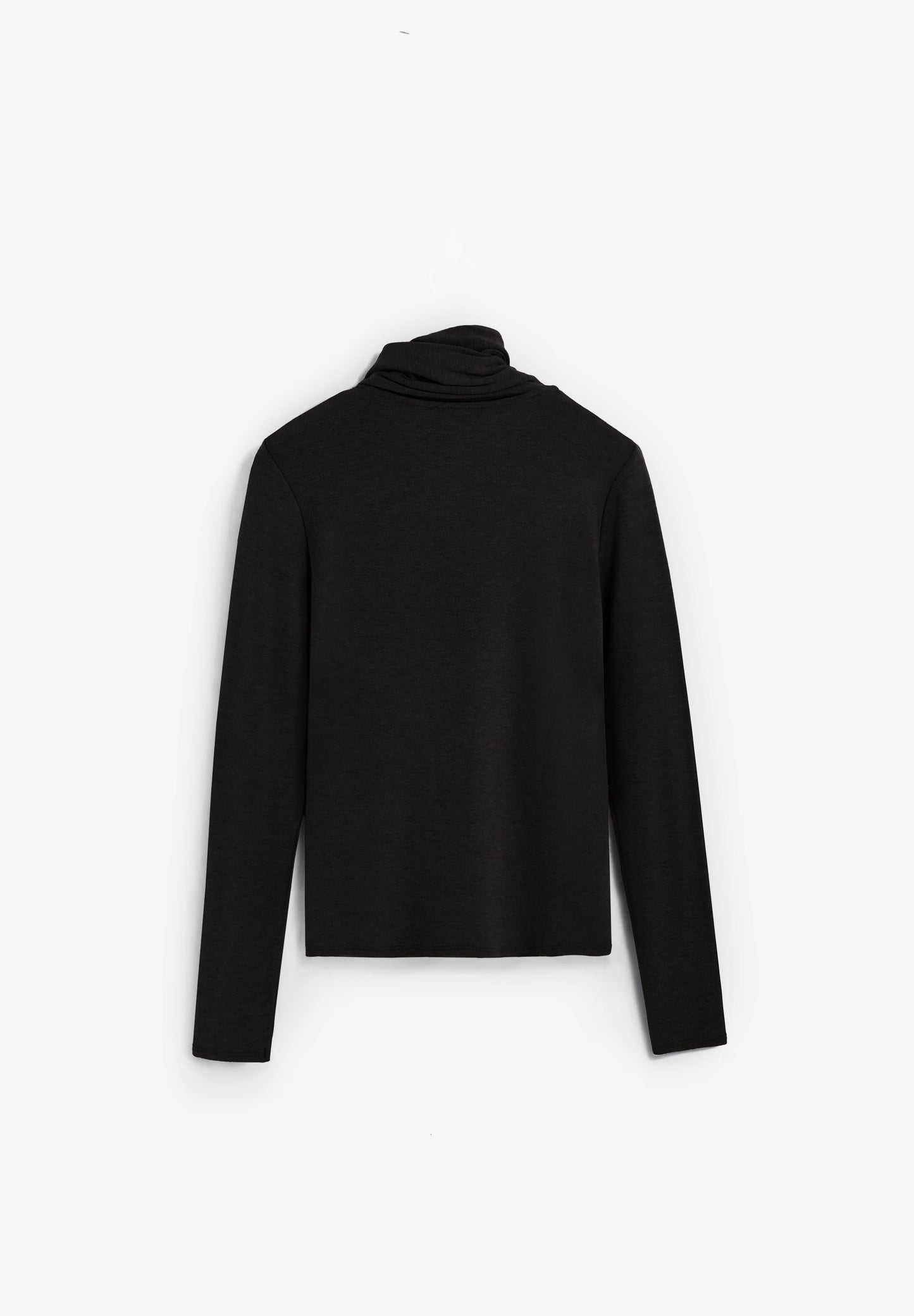 TURN-DOWN COLLAR T-SHIRT WITH TIE