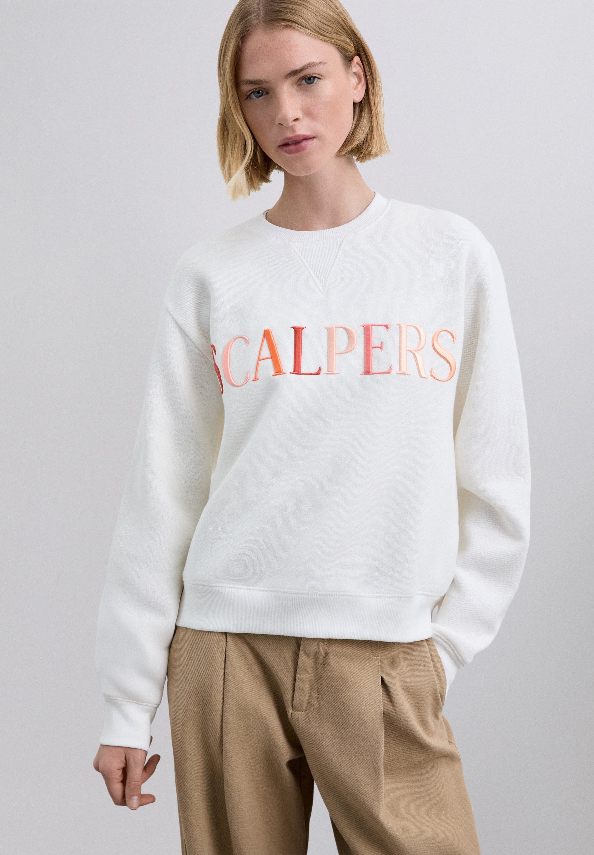 SWEATSHIRT WITH MULTICOLOURED LOGO