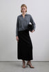 SPECIAL FINISH ASYMMETRIC SKIRT