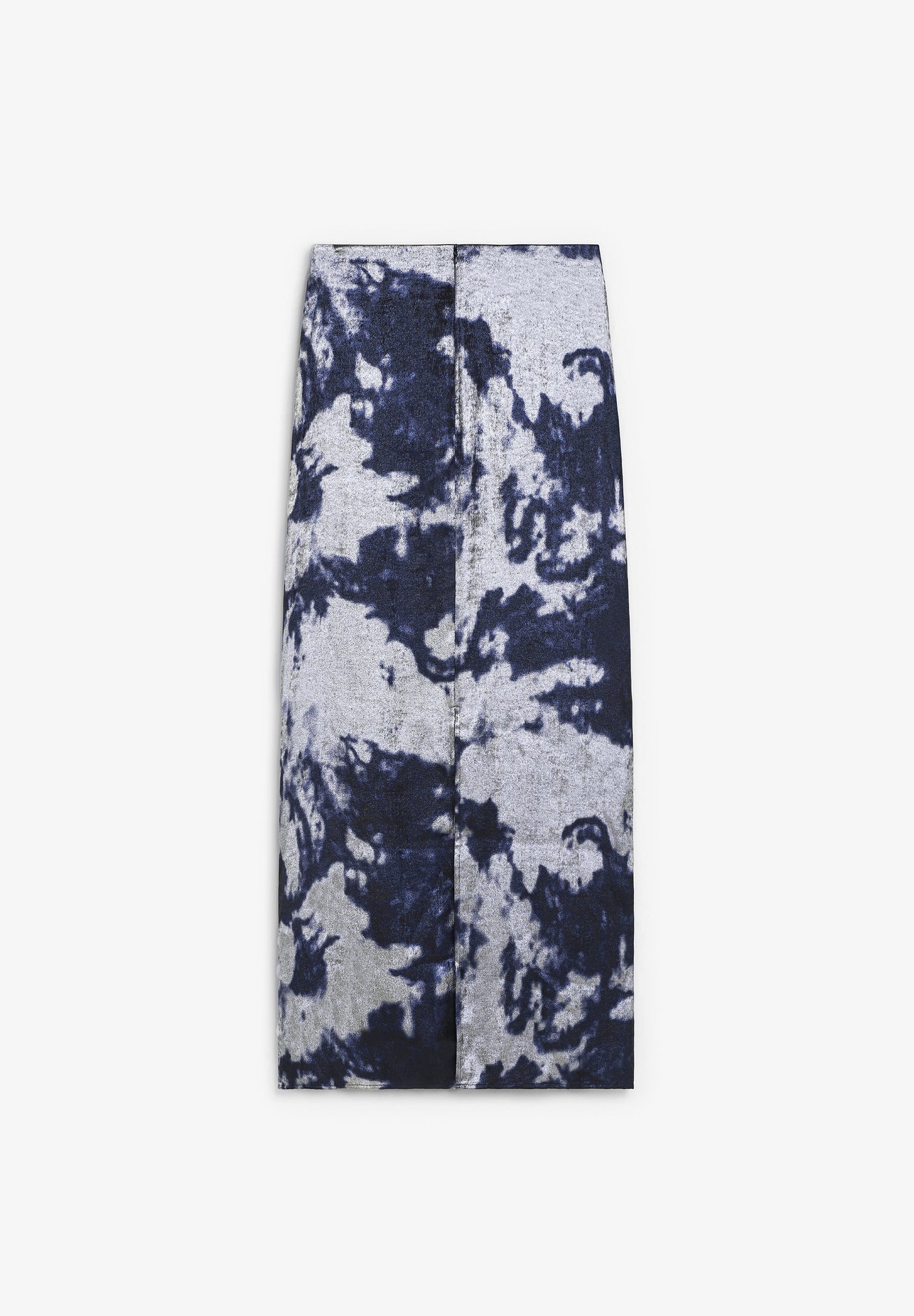 TIE-DYE SKIRT WITH METALLIC DETAILS
