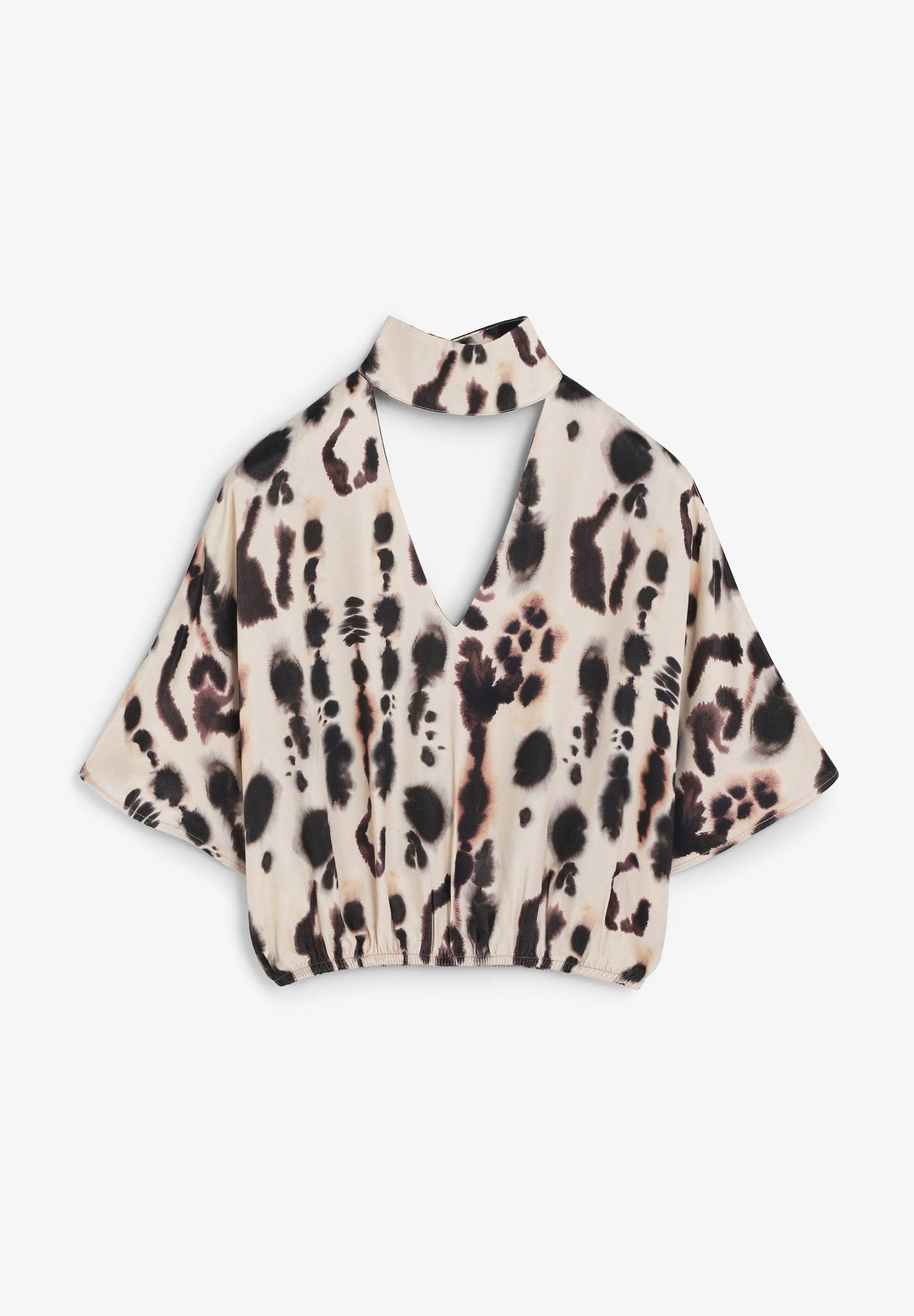 SATIJNACHTIG SOEPELVALLEND OVERHEMD