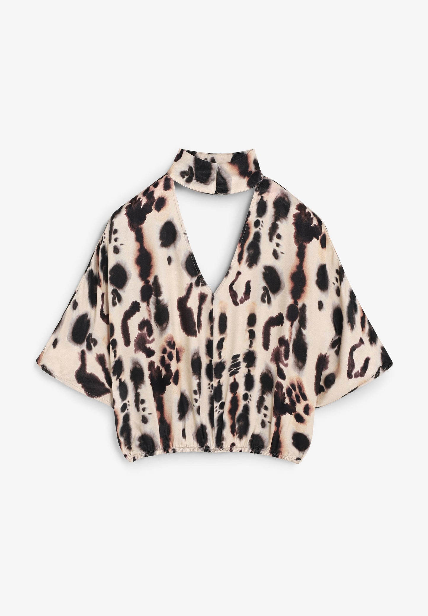 SATIJNACHTIG SOEPELVALLEND OVERHEMD