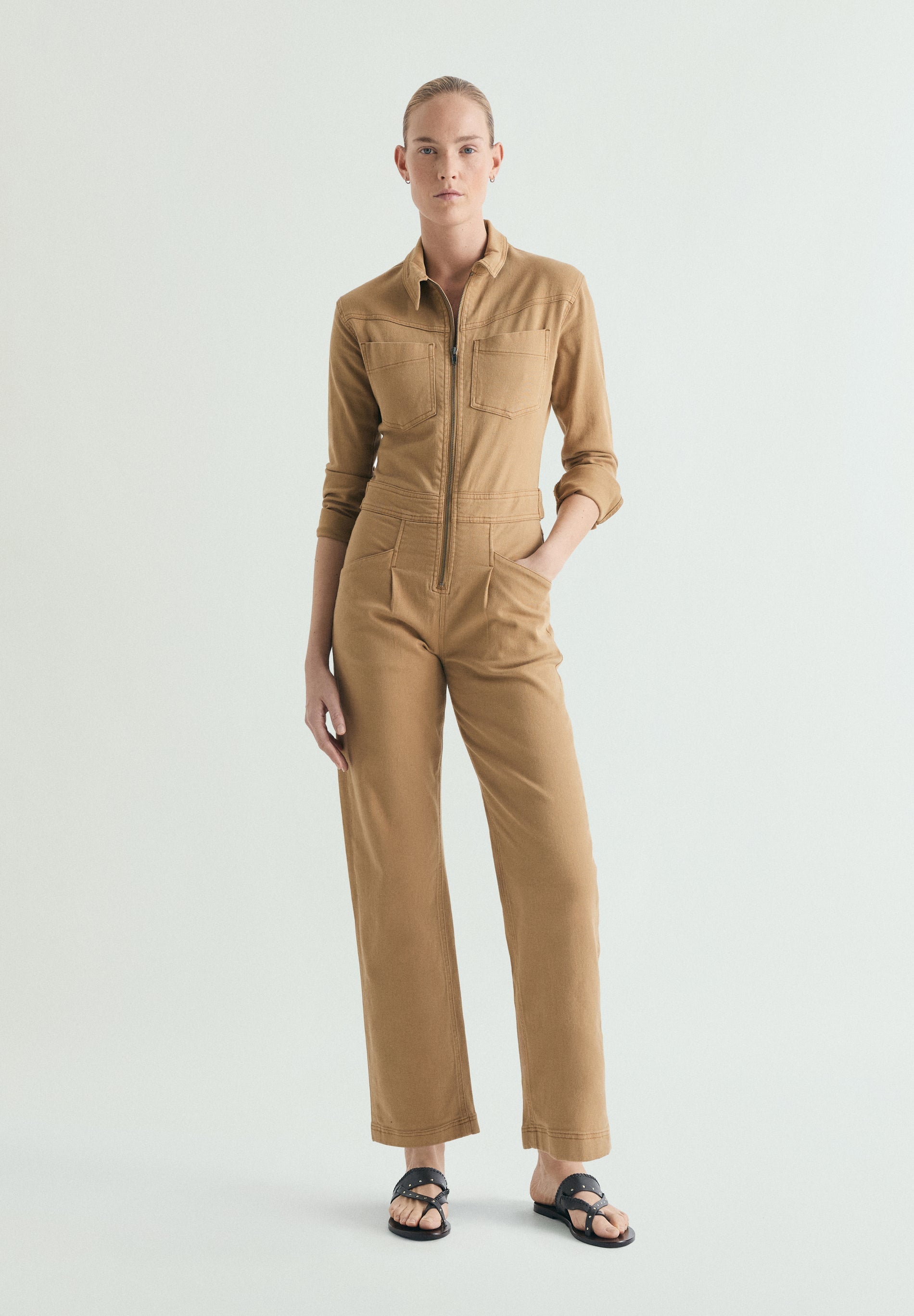 JUMPSUIT WITH FRONT ZIP