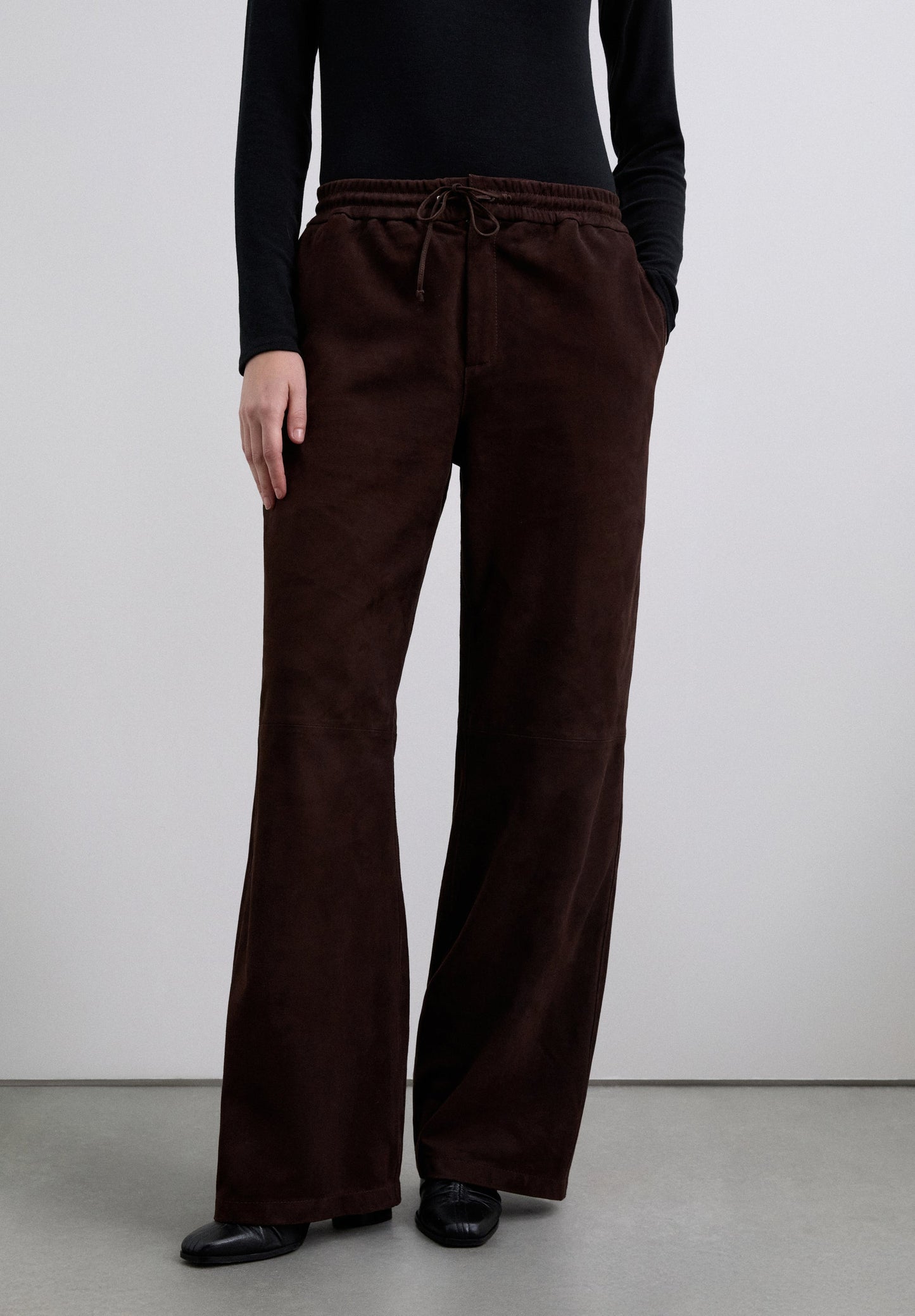 SUEDE TROUSERS