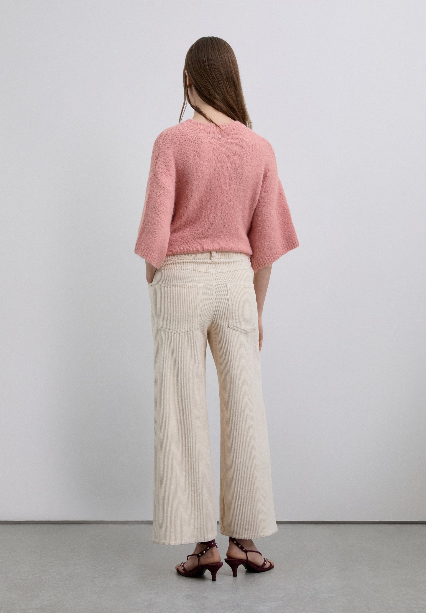 CORDUROY DRAWSTRING TROUSERS.