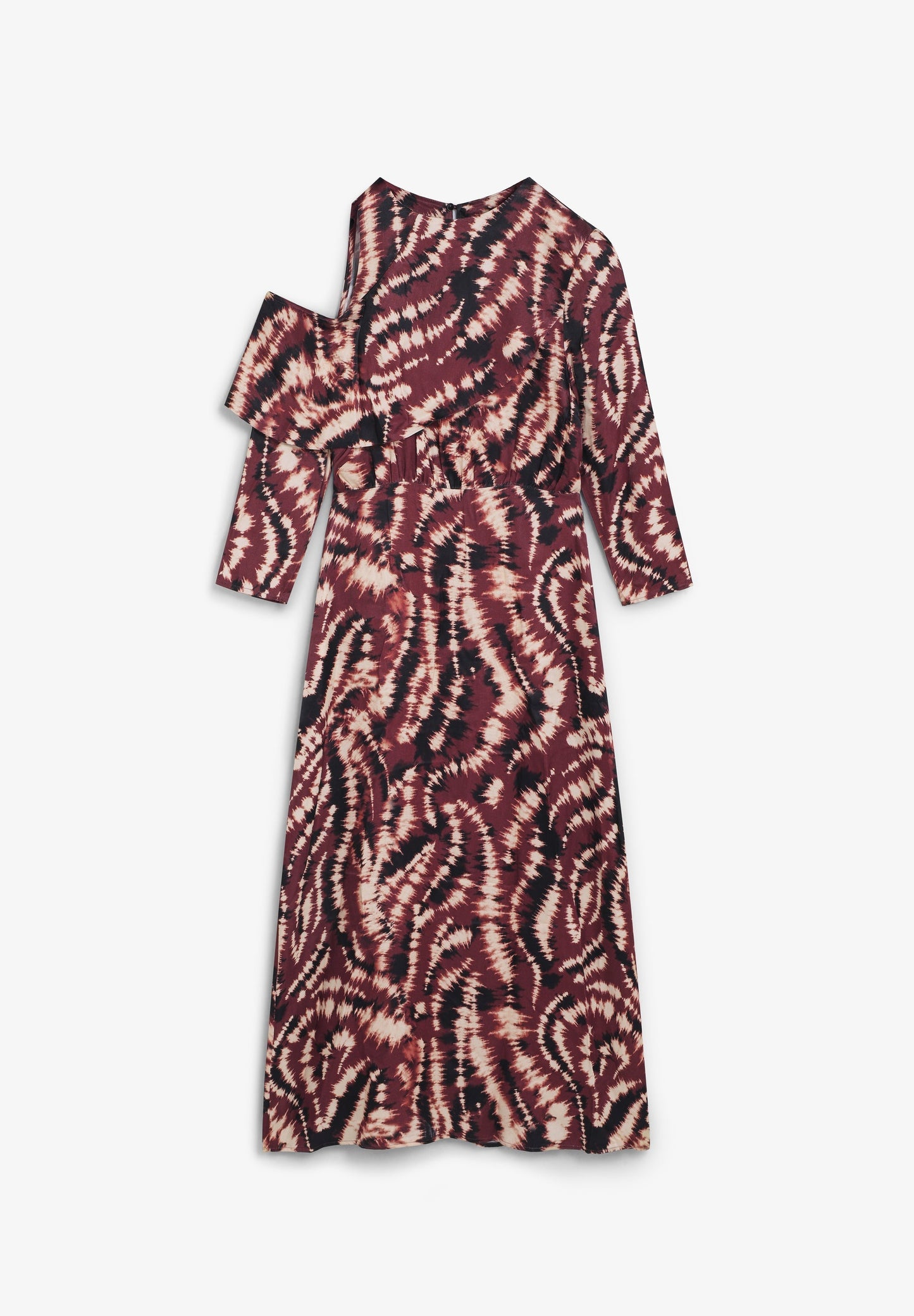 ASYMMETRIC TIE-DYE DRESS