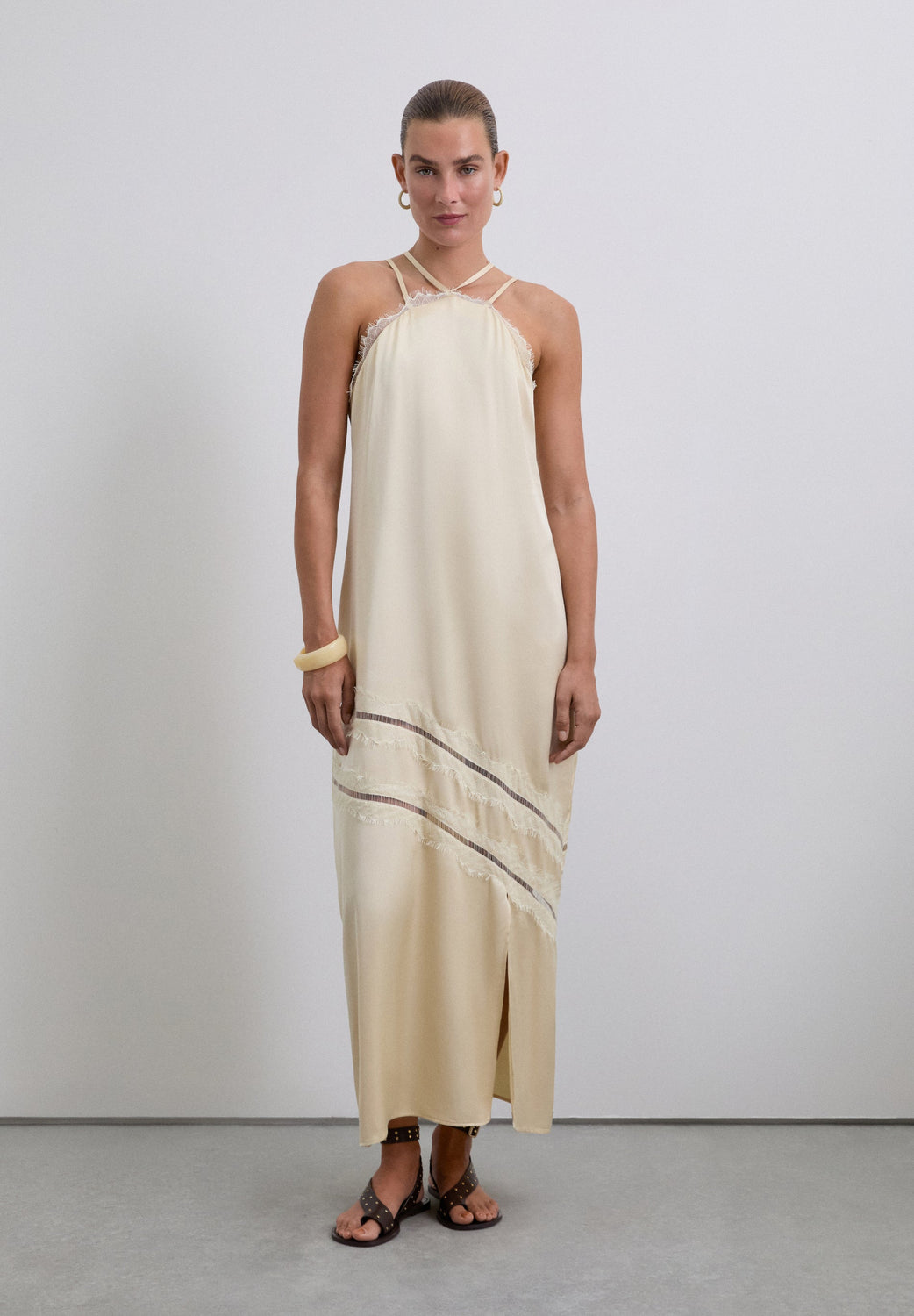 VESTIDO LENCERO SATINADO - Scalpers