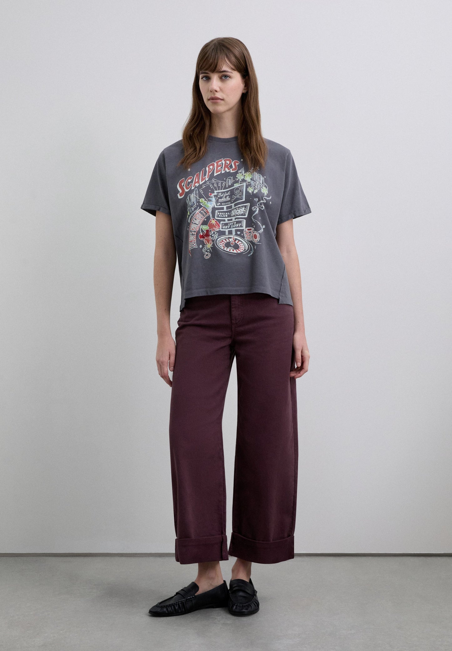ASYMMETRIC PRINT T-SHIRT