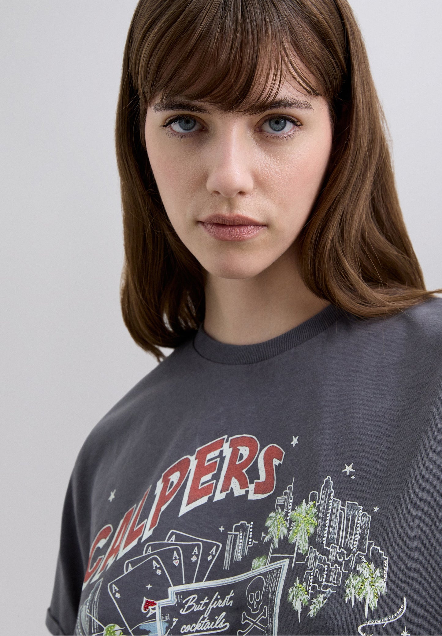 ASYMMETRIC PRINT T-SHIRT