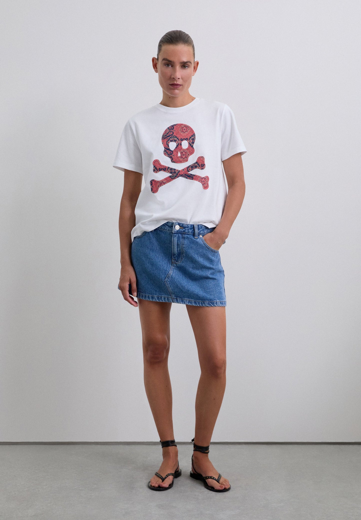 SKULL PRINT T-SHIRT