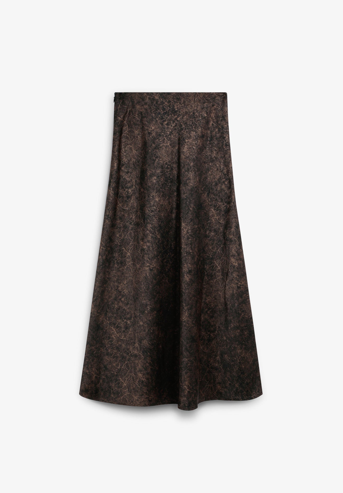 MARBLEISED SATIN SKIRT
