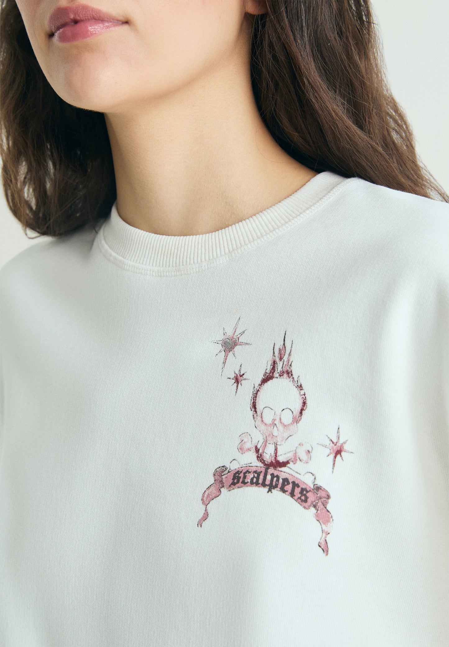 PRINTED SKULL HOODIE