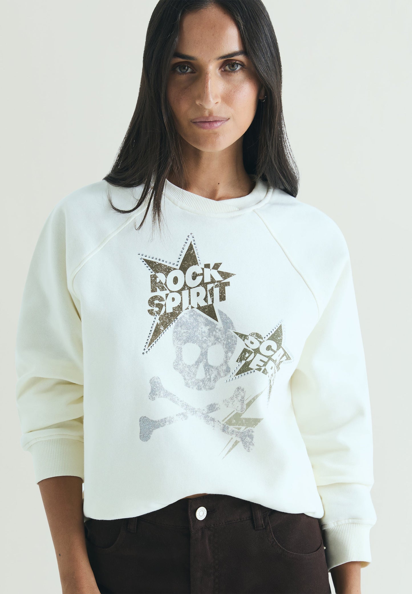 PRINTED SKULL SWEATSHIRT