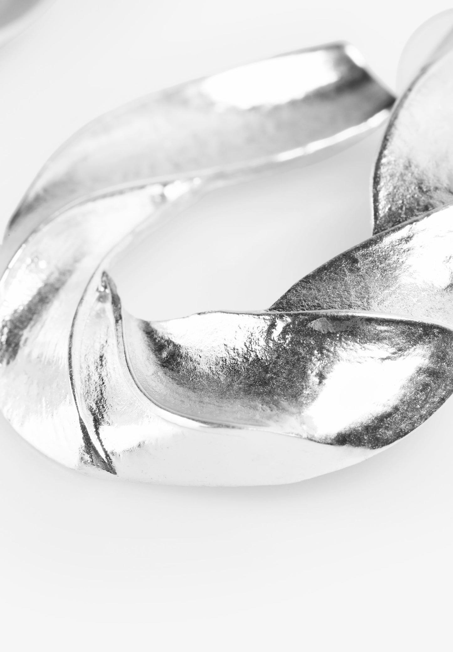 SILVER LOGO EARRINGS