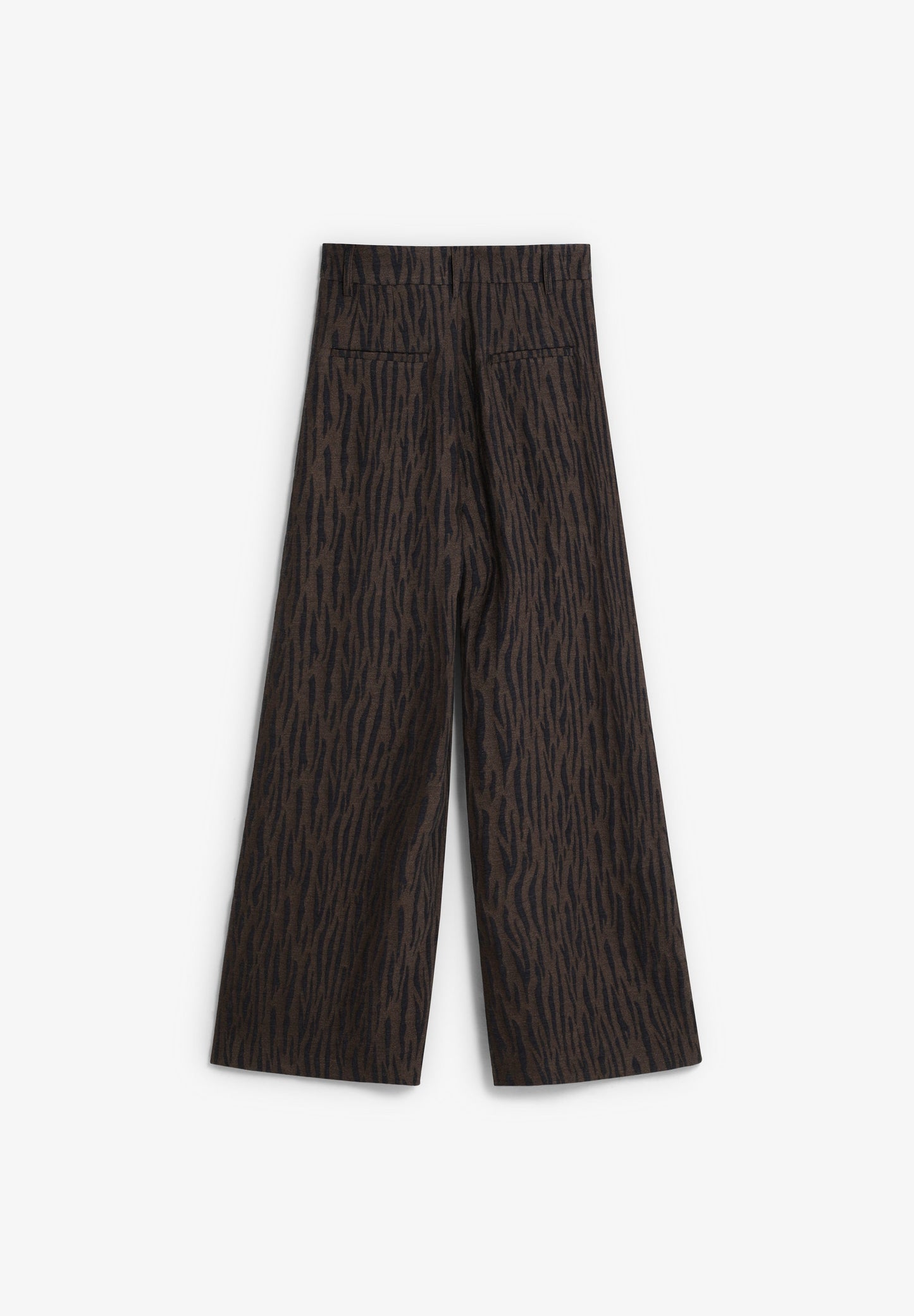 ANIMAL PRINT JACQUARD TROUSERS