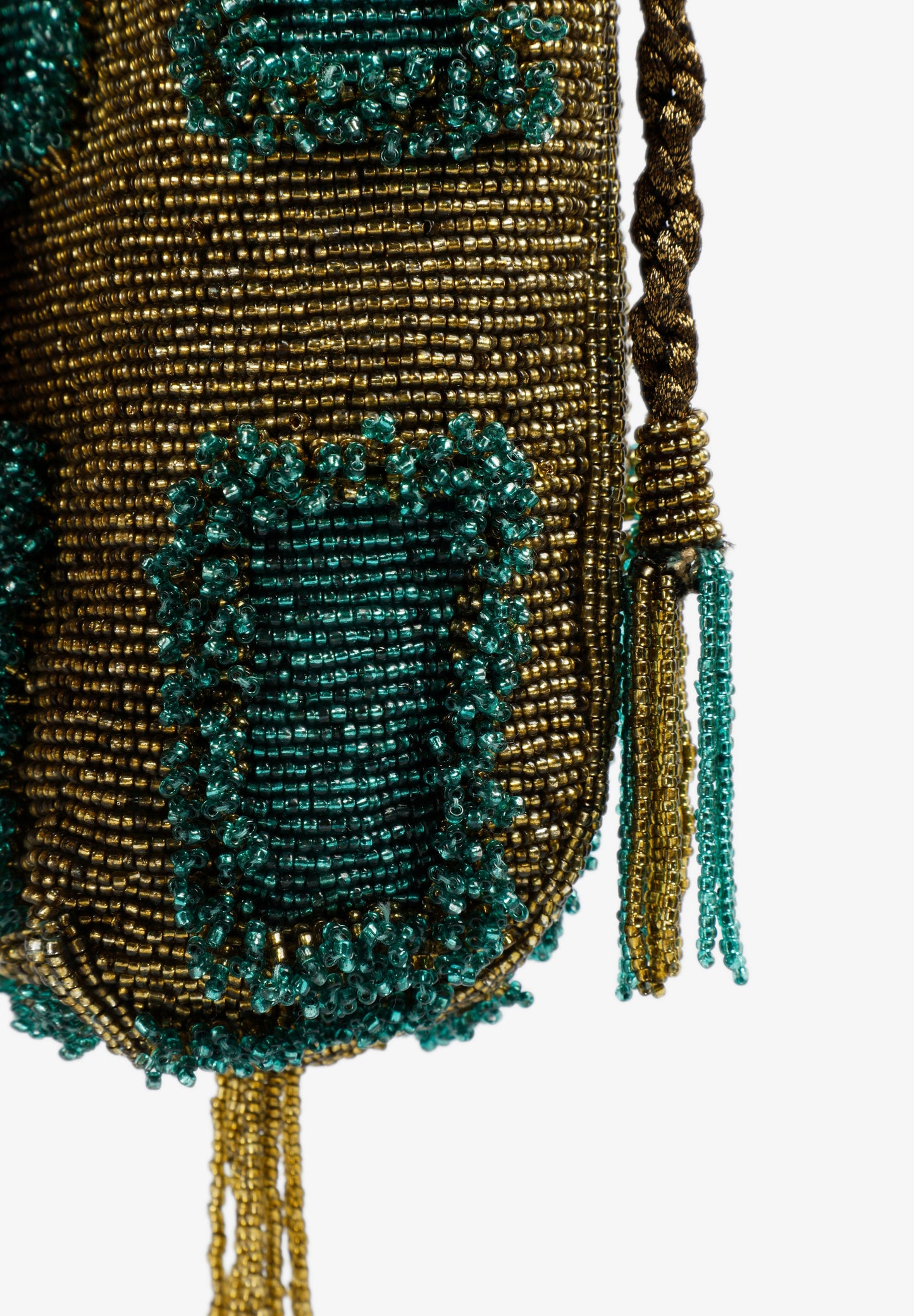 TWO-TONE BEADED BAG