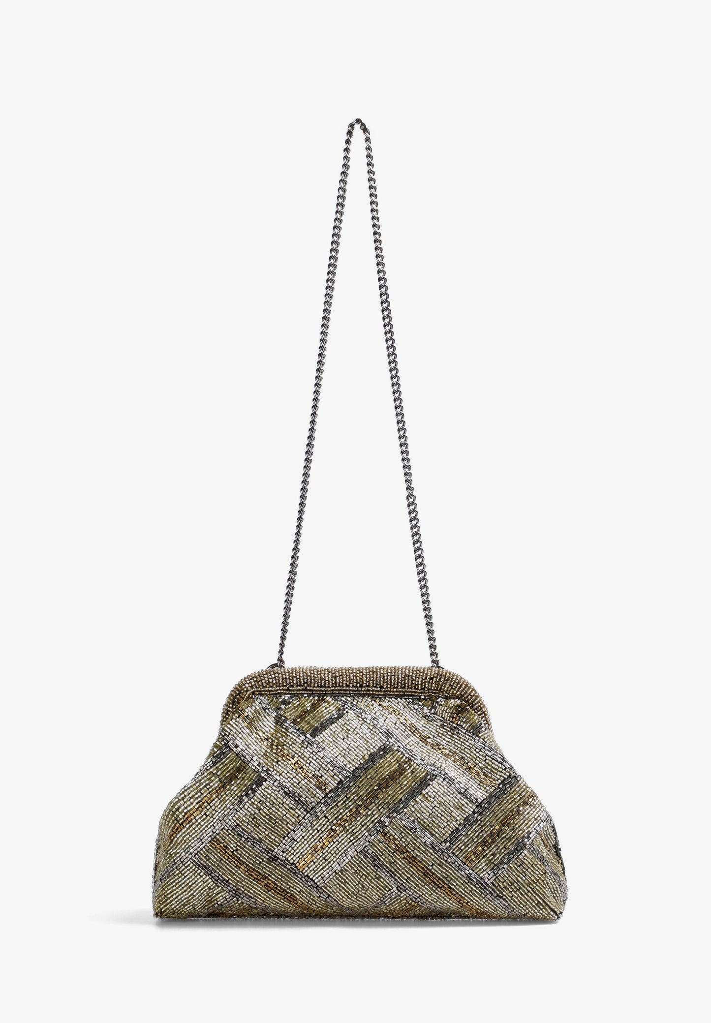CLUTCH BAG WITH BEAD DETAIL