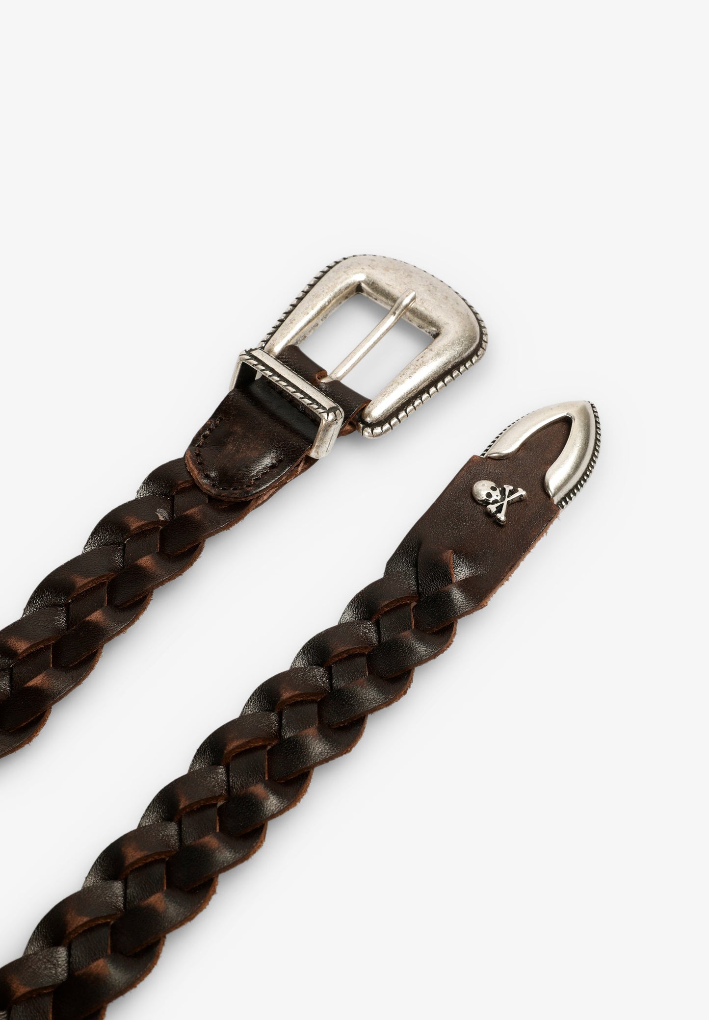 BRAIDED LEATHER BELT
