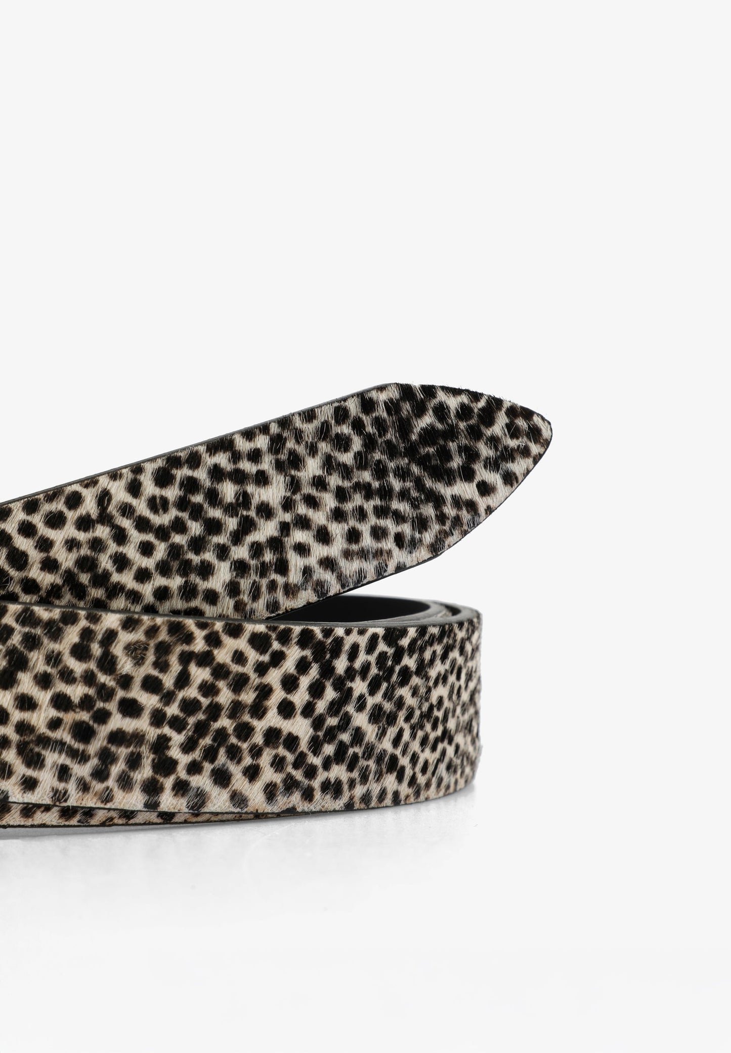 ANIMAL PRINT LEATHER BELT