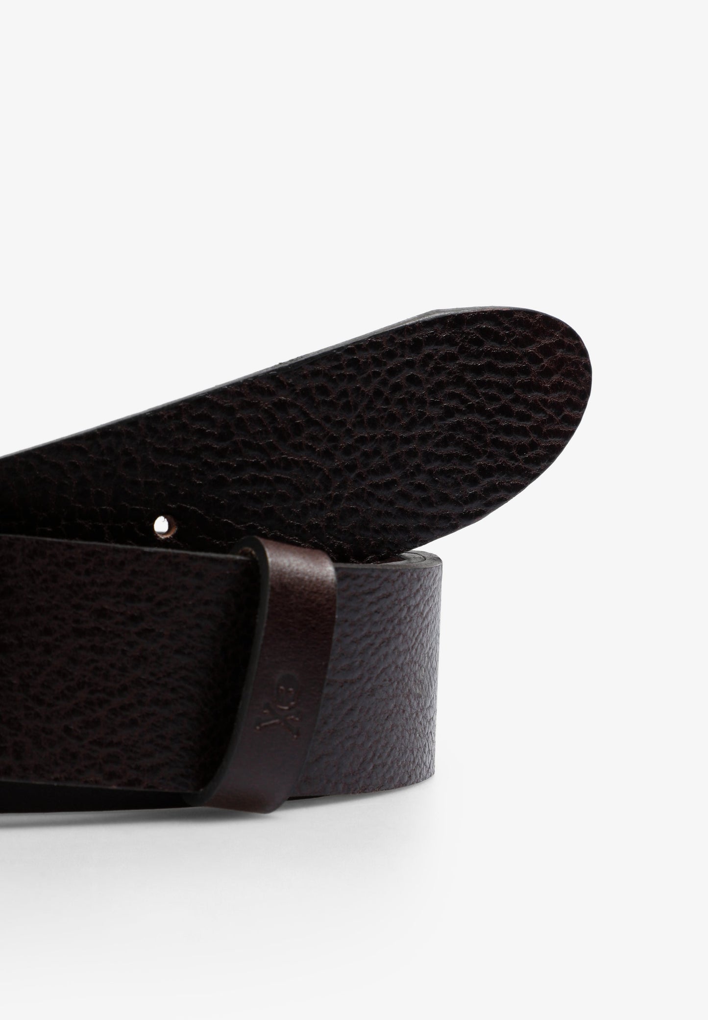 LEATHER BELT WITH OVAL BUCKLE