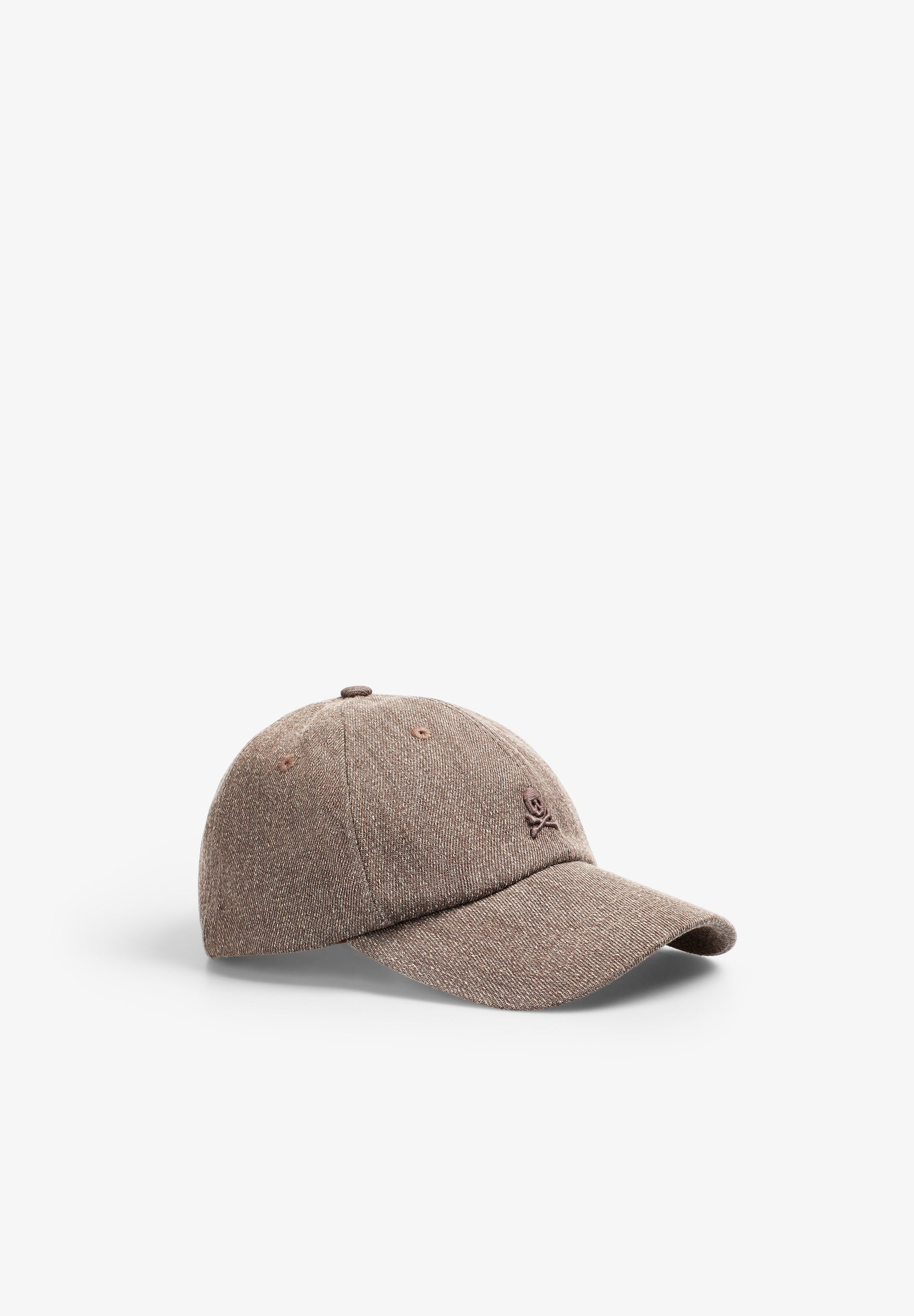 FADED-EFFECT DENIM CAP