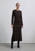 JACQUARD KNIT MIDI DRESS