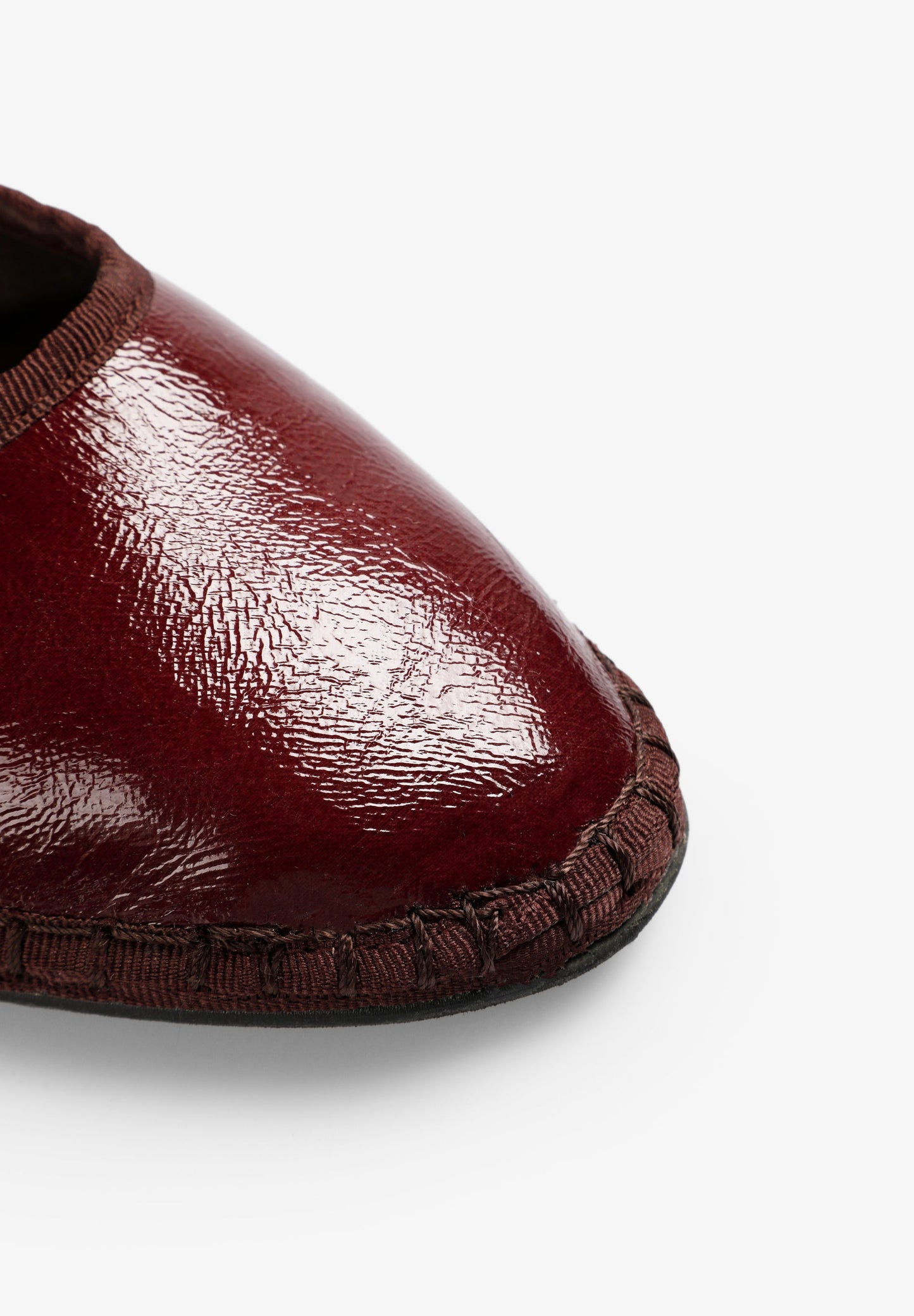 FAUX PATENT LEATHER BALLET FLATS WITH BUCKLE