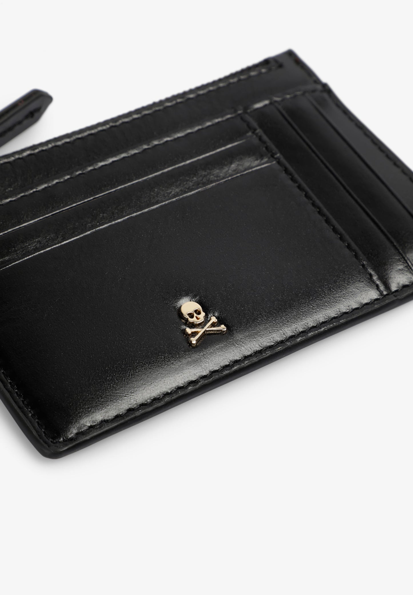 LEATHER CARD HOLDER WITH ZIP