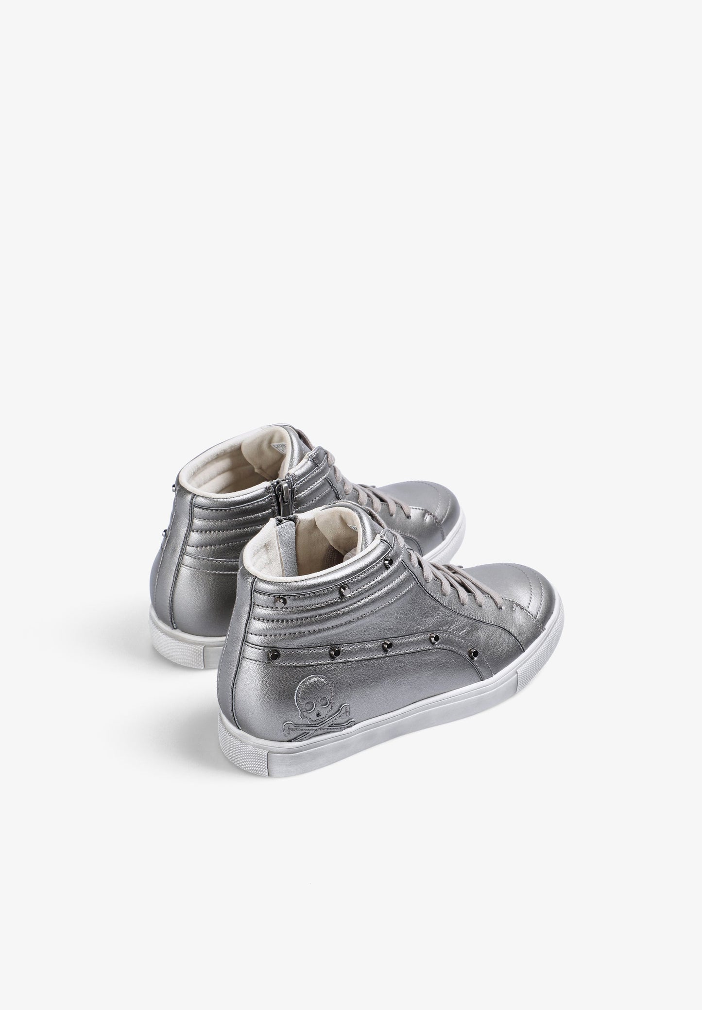 SNEAKERS ALTAS PIEL CALAVERA - Scalpers