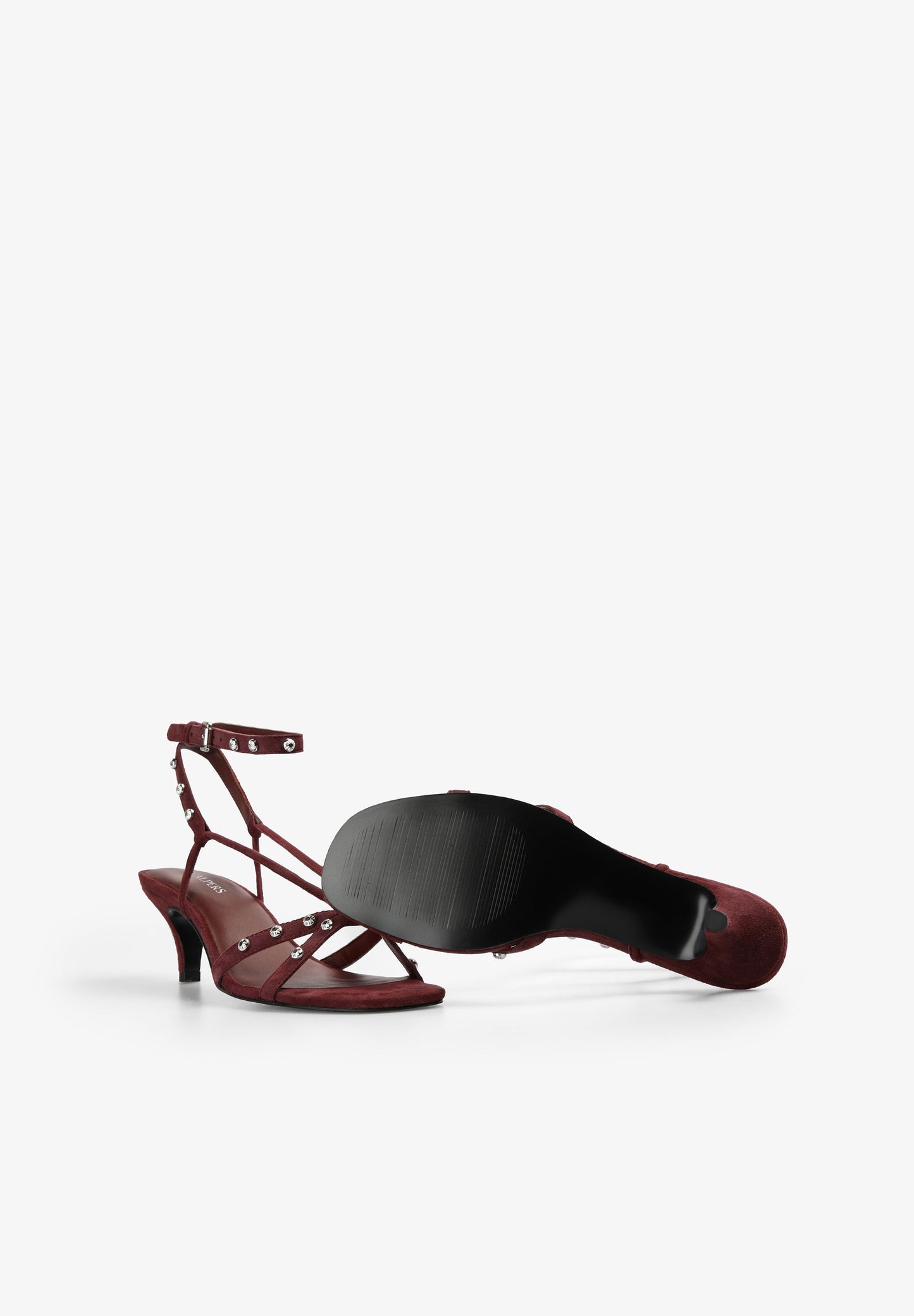 HEELED SANDALS WITH RHINESTONES