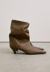 GATHERED LEATHER BOOT