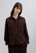 SUEDE SHIRT WITH STUDS
