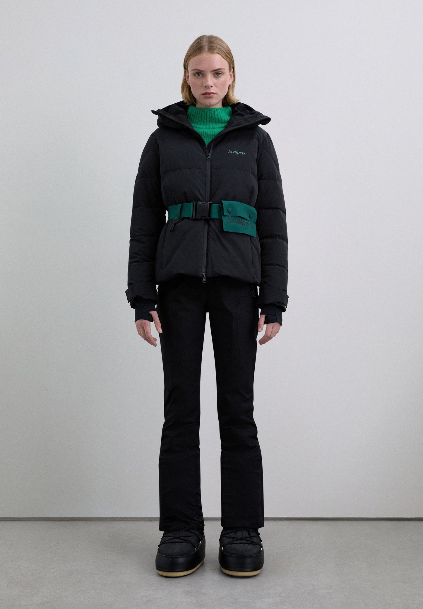 BELTED SKI JACKET