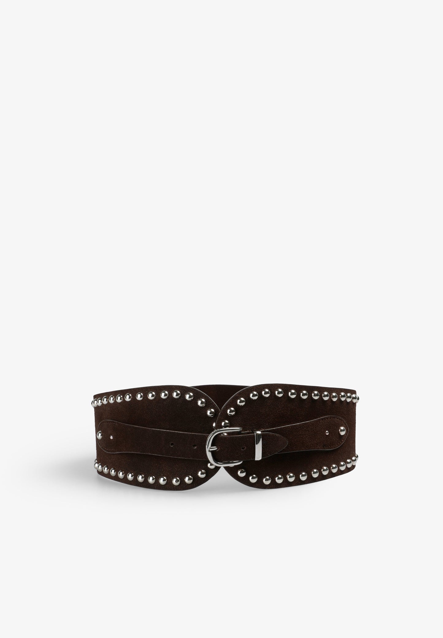 STUDDED SUEDE SASH BELT
