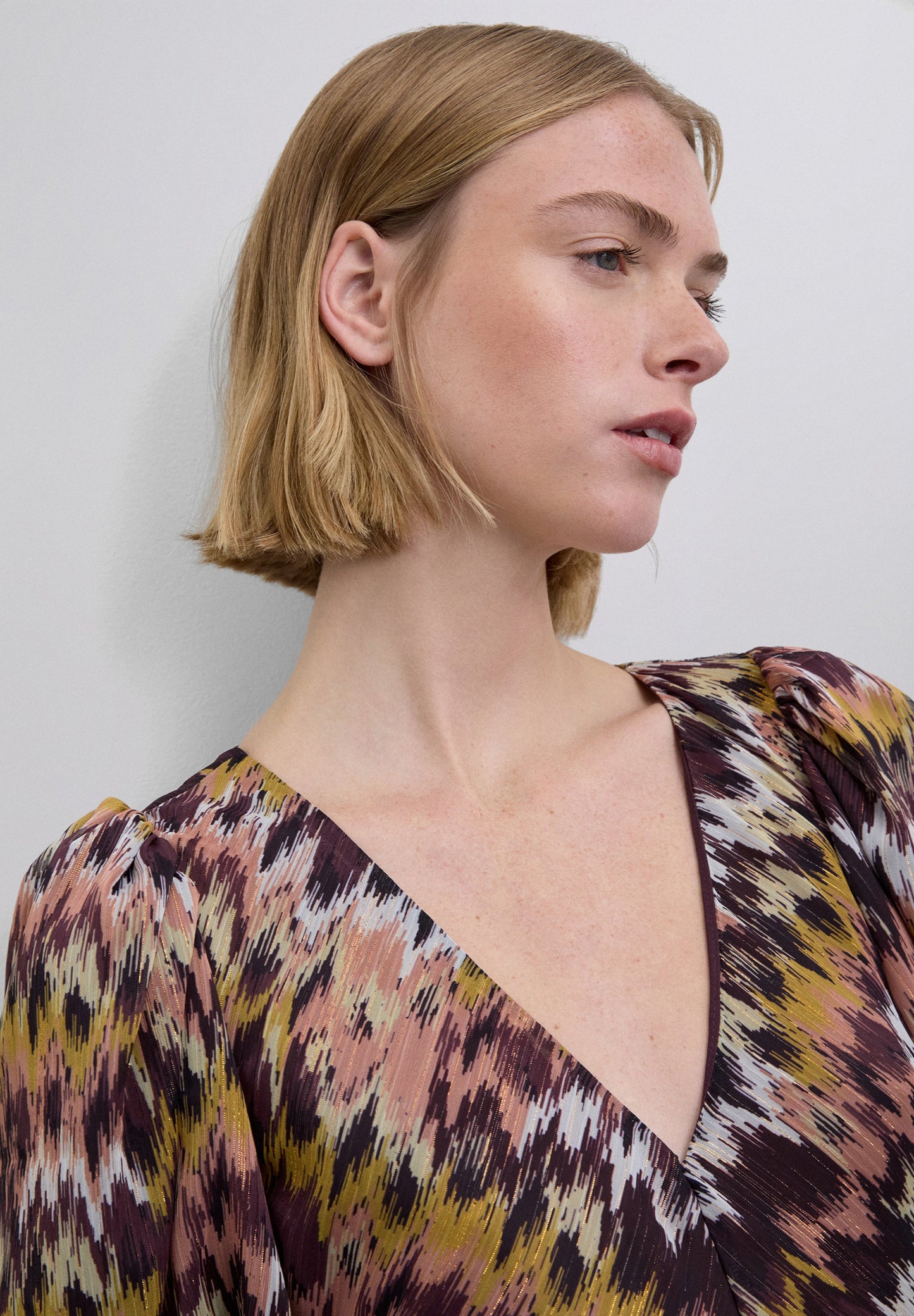 SCVINESO FIRPRINT DRESS