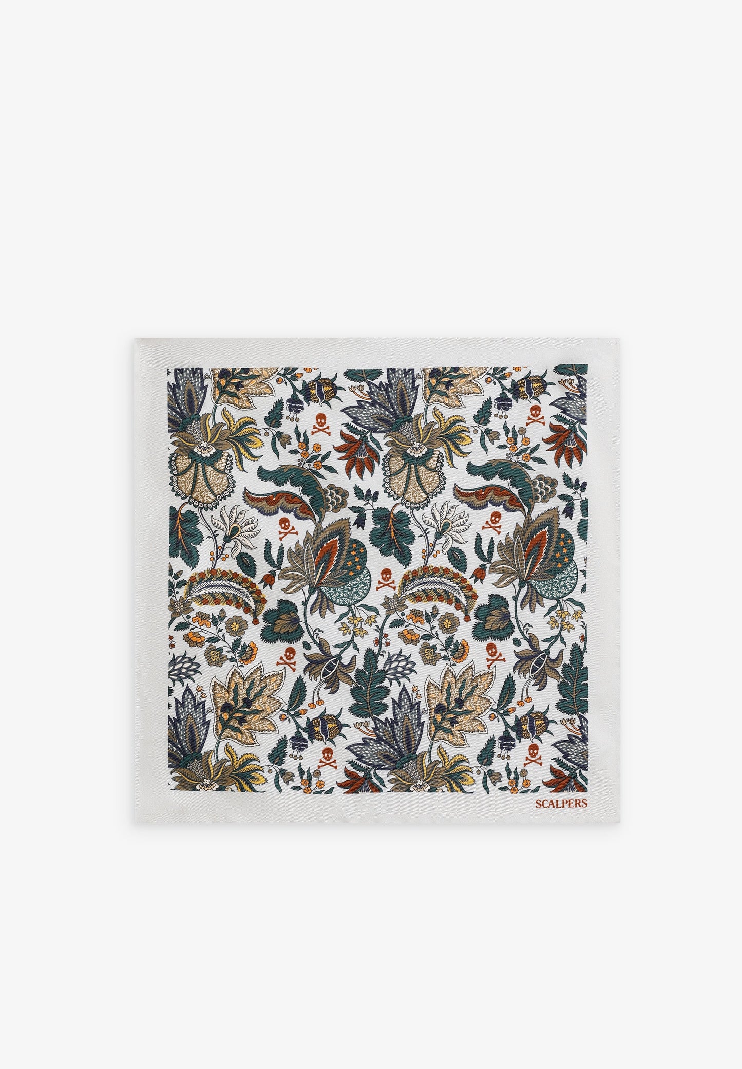 SILK FLORAL PRINT POCKET SQUARE