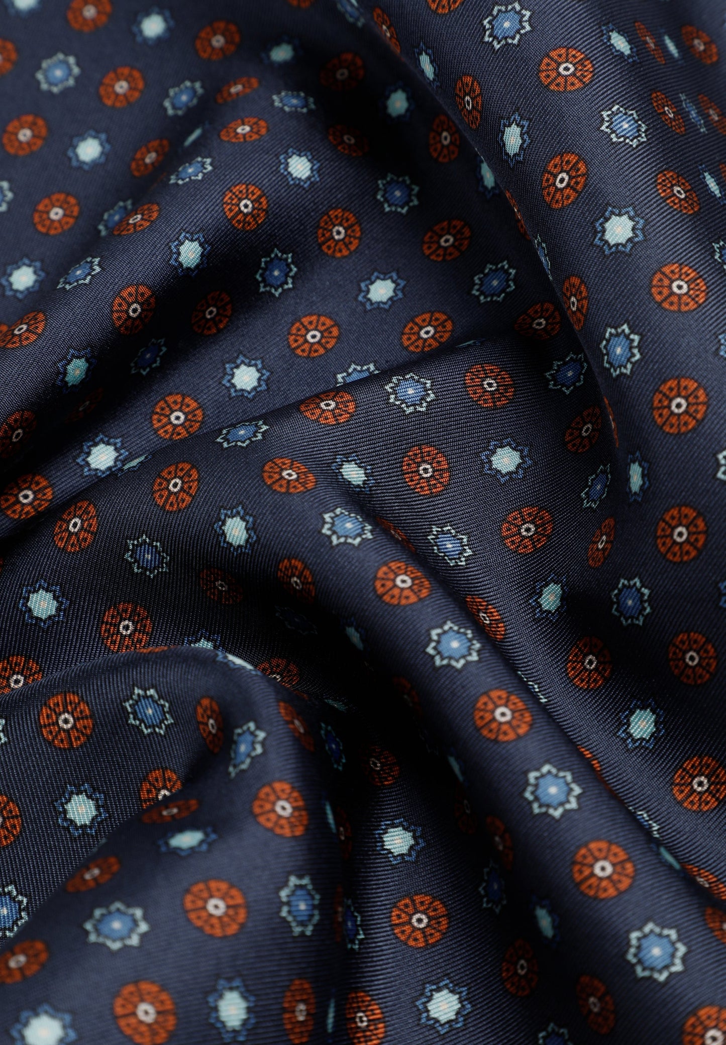 SILK CALEIDO PRINT POCKET SQUARE