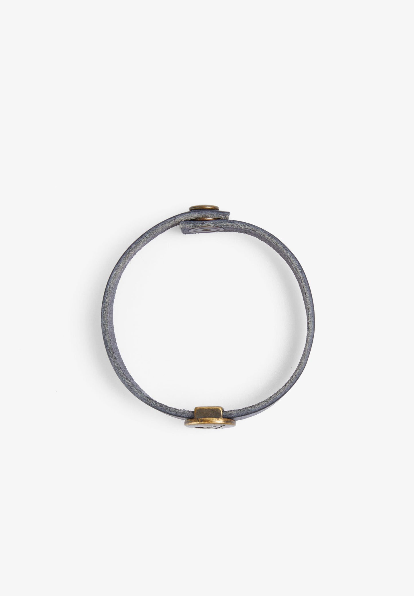 100% LEATHER BRACELET WITH SKULL