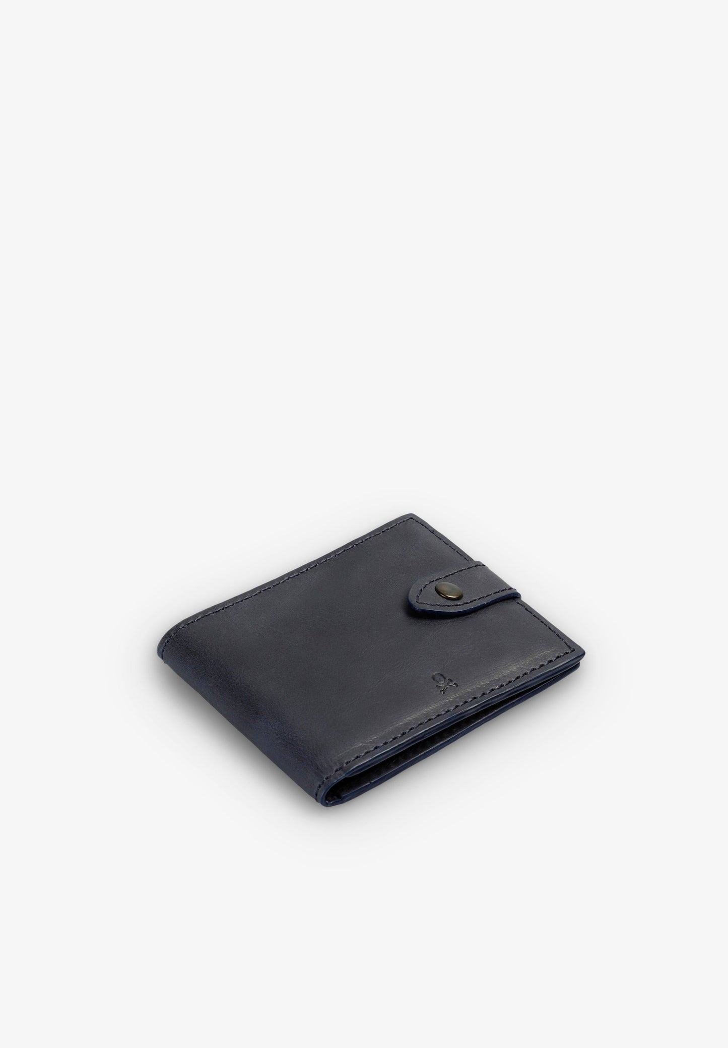 LEATHER WALLET WITH ENGRAVED SKULL