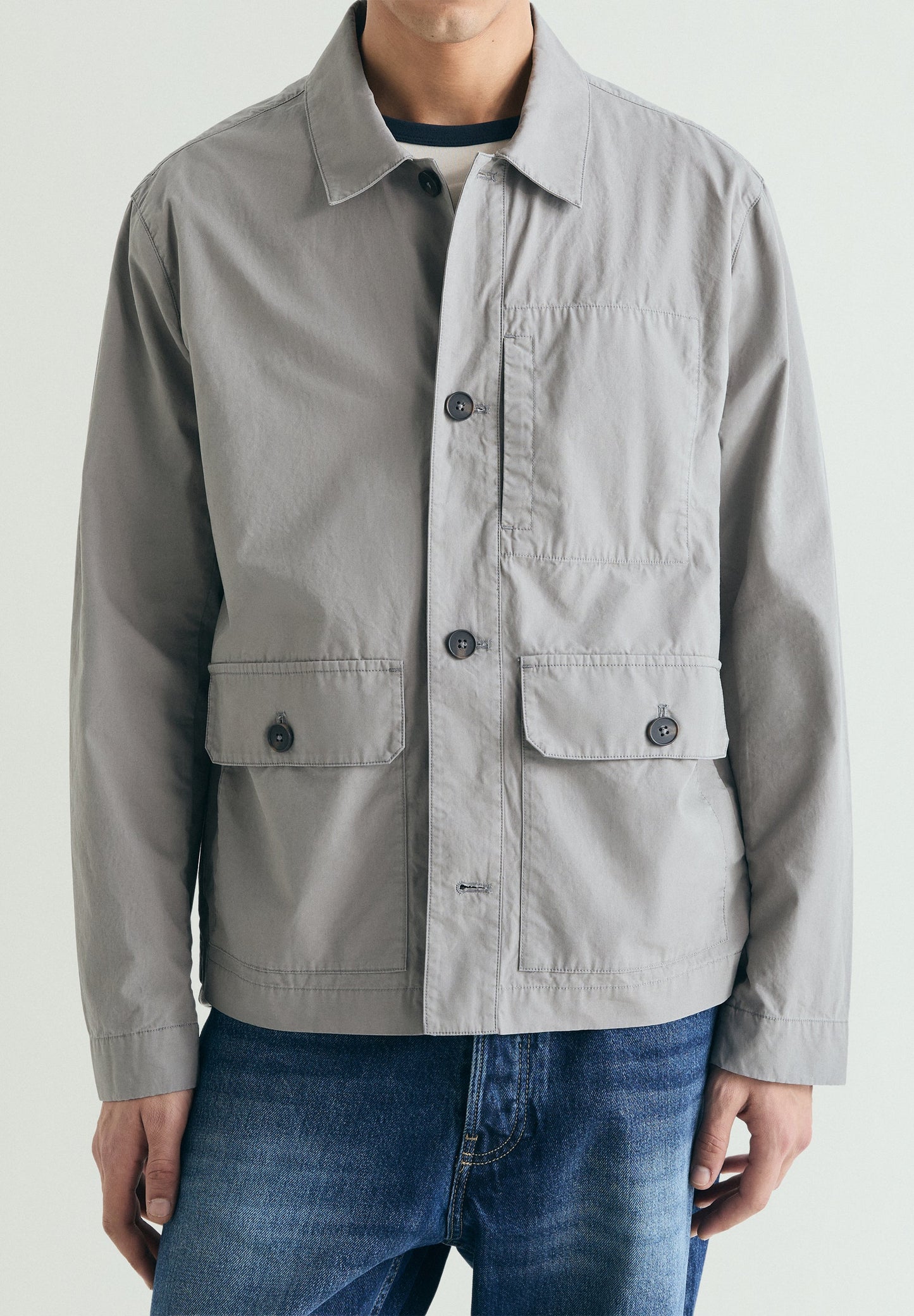 COTTON OVERSHIRT WITH POCKETS