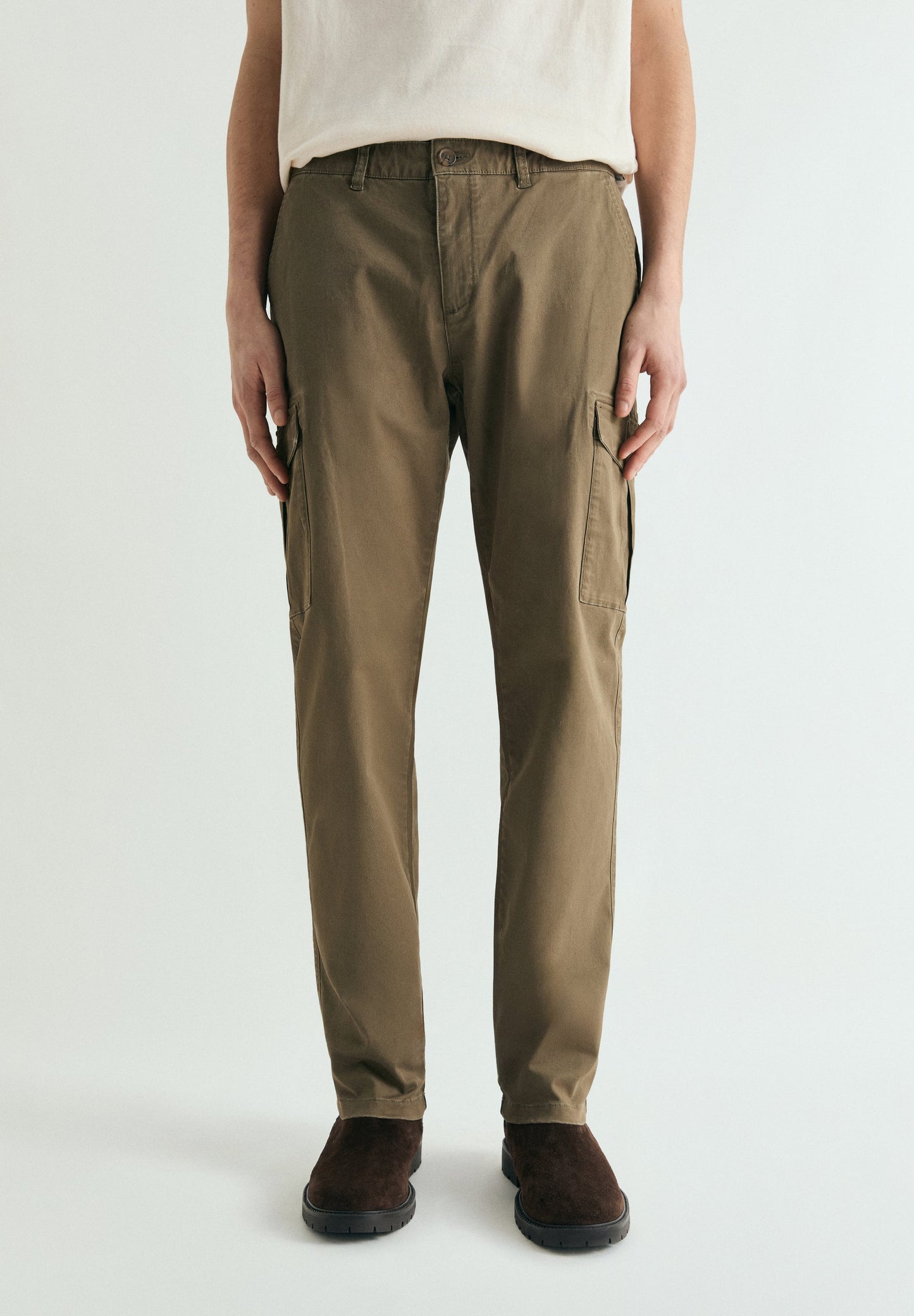 SLIM FIT CARGO TROUSERS
