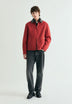 BOMBER JACKET WITH CONTRAST COLLAR